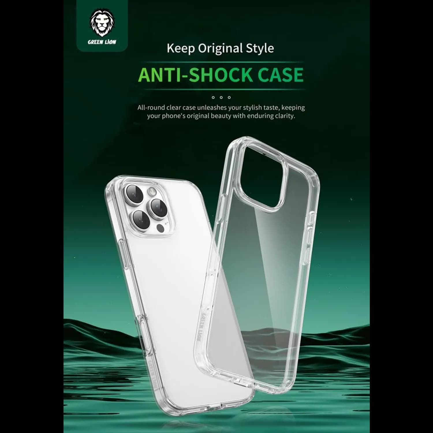 Green Lion Defender Pack iPhone 16 Pro - 4-in-1 Anti-Scratch, Clear 2