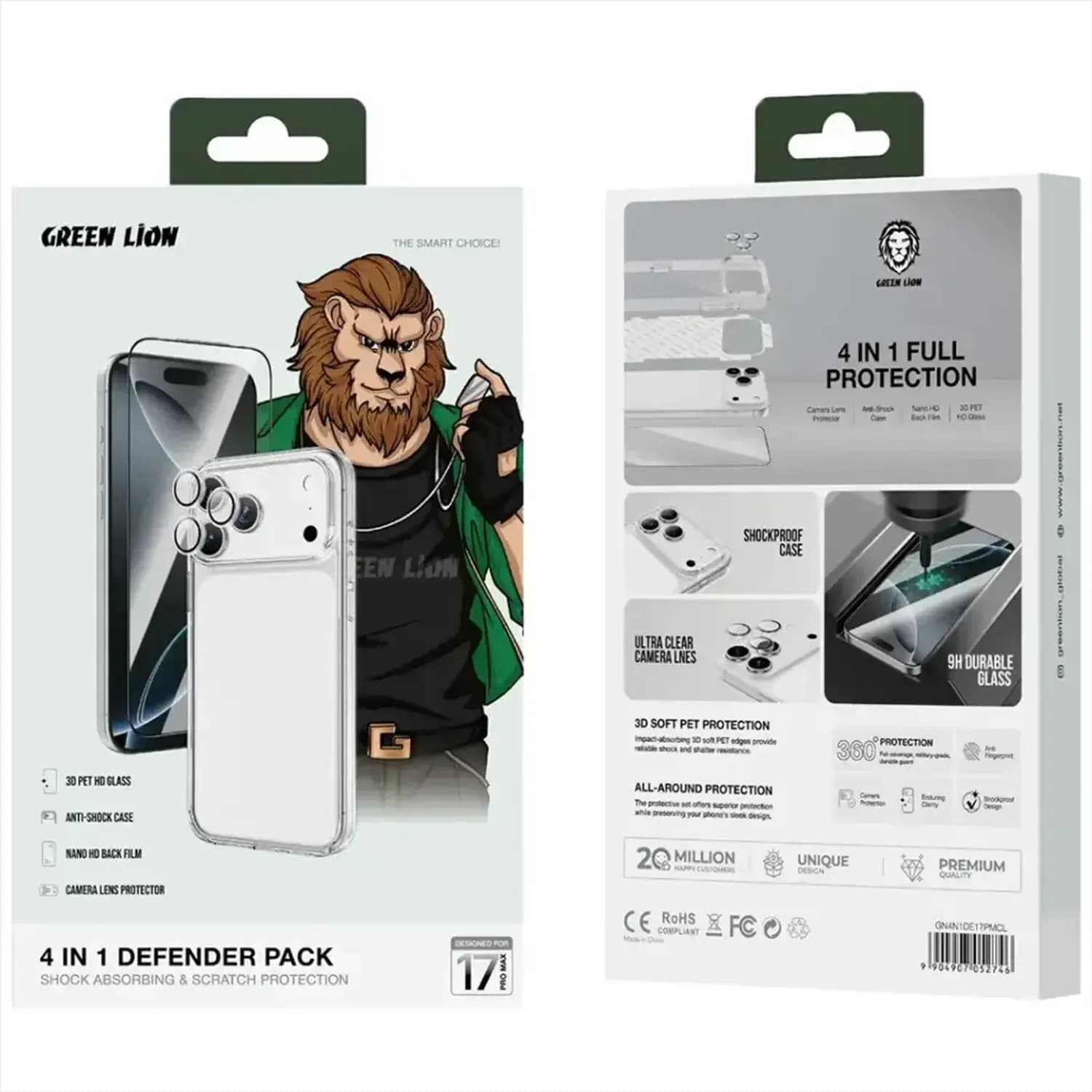 Green Lion Defender Pack 4-in-1 for iPhone 17 & 17 Pro Max 2