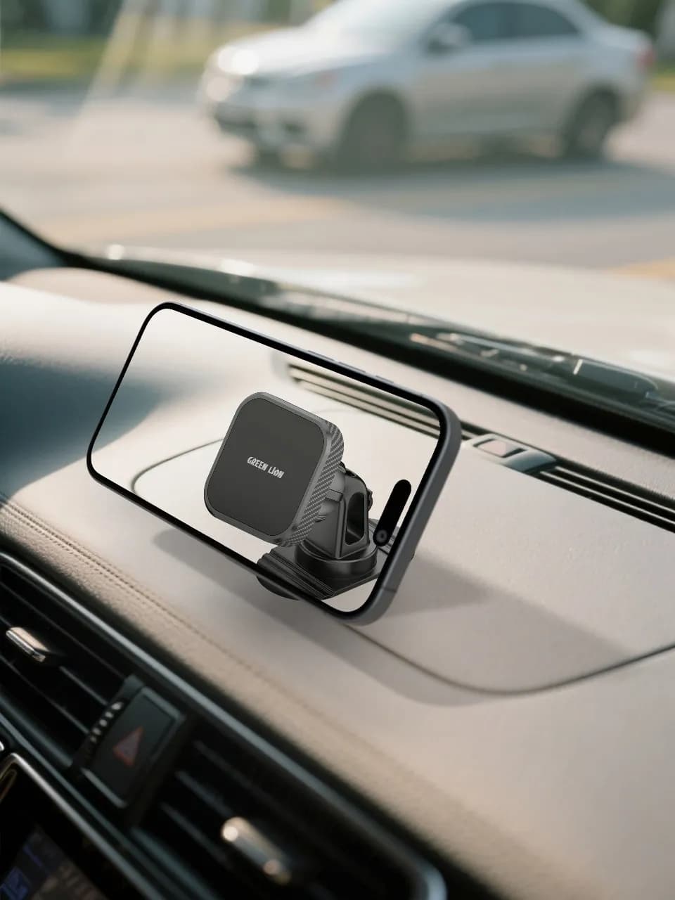 Green Lion Dash Grip Car Phone Holder - Black 3