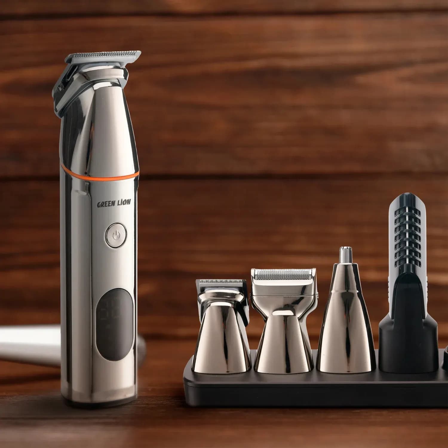 Green Lion Hair Clipper Set - 5-in-1, Cordless, Black 2