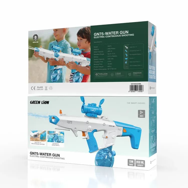 Green Lion Electric Water Gun GN75 - 850ml, Blue — Grey 5