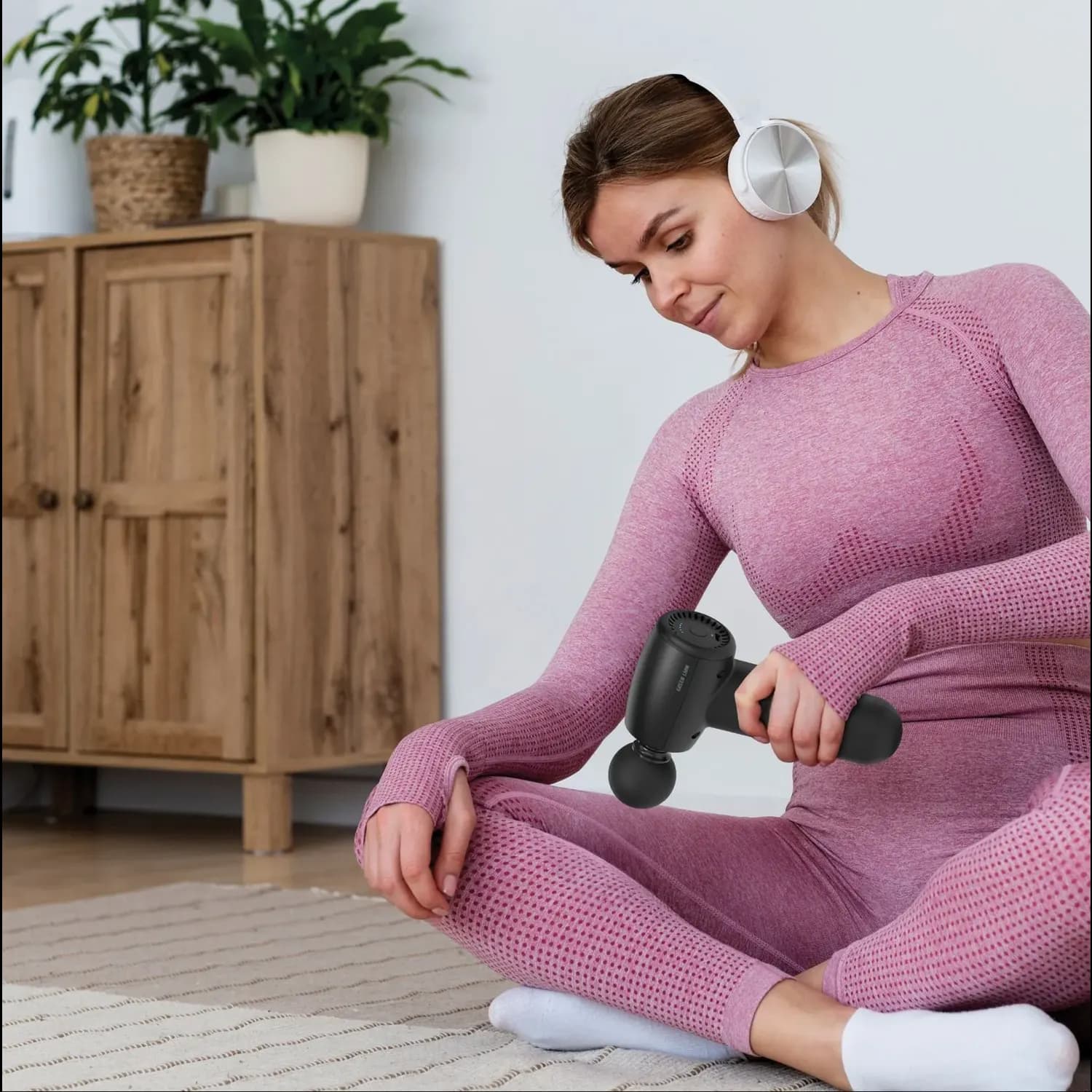 Green Lion Massage Gun - Heating Head, Black 2