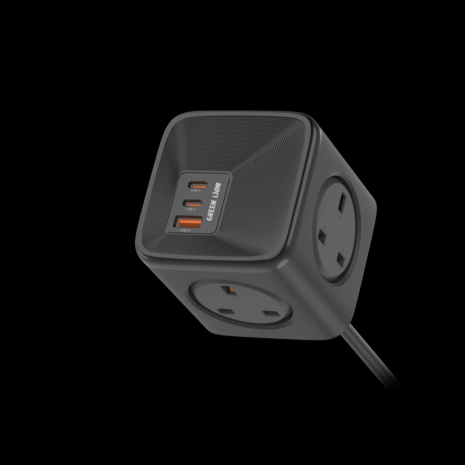 Green Lion Power Socket - 7 Ports, 33W PPS, Black 2
