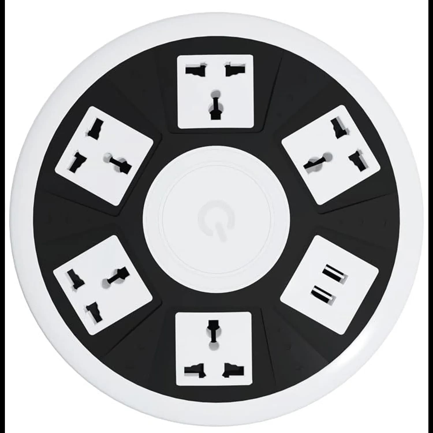 Green Lion Power Socket - 7 Outlets, 2 USB, 3250W, White 1 Green Lion Power Socket - 7 Outlets, 2 USB, 3250W, White 1