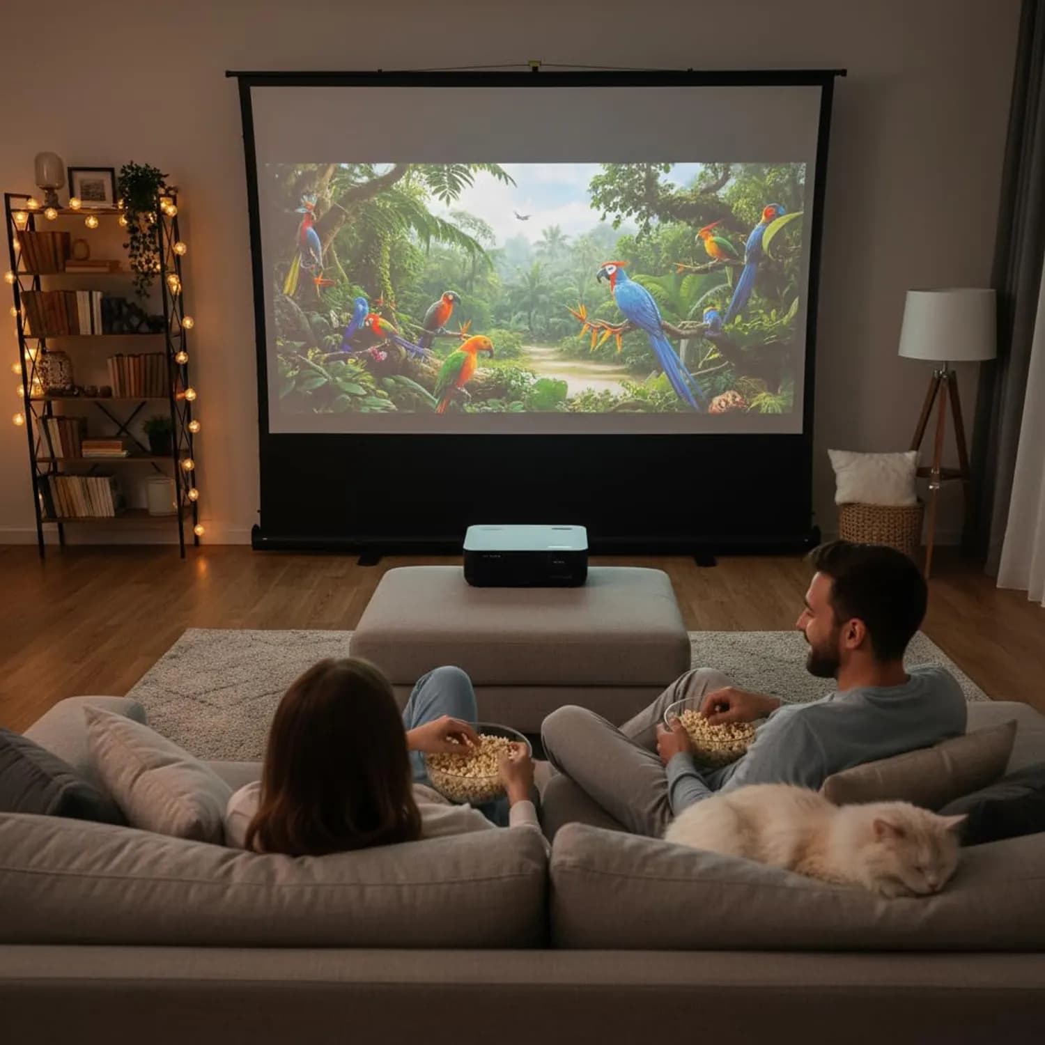 Green Lion Projection Screen - 80", Matte White 2