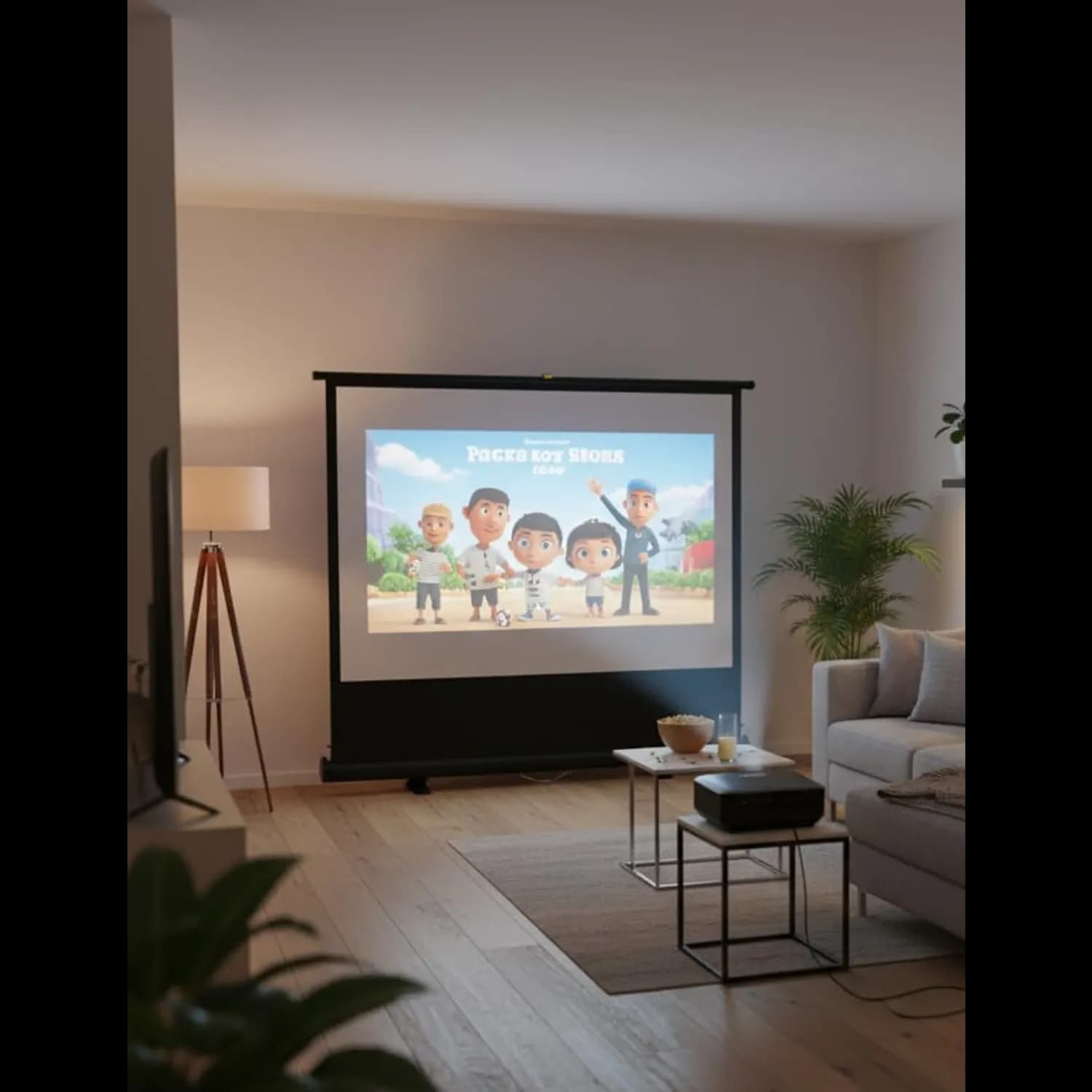 Green Lion Projection Screen - 80", Matte White 4
