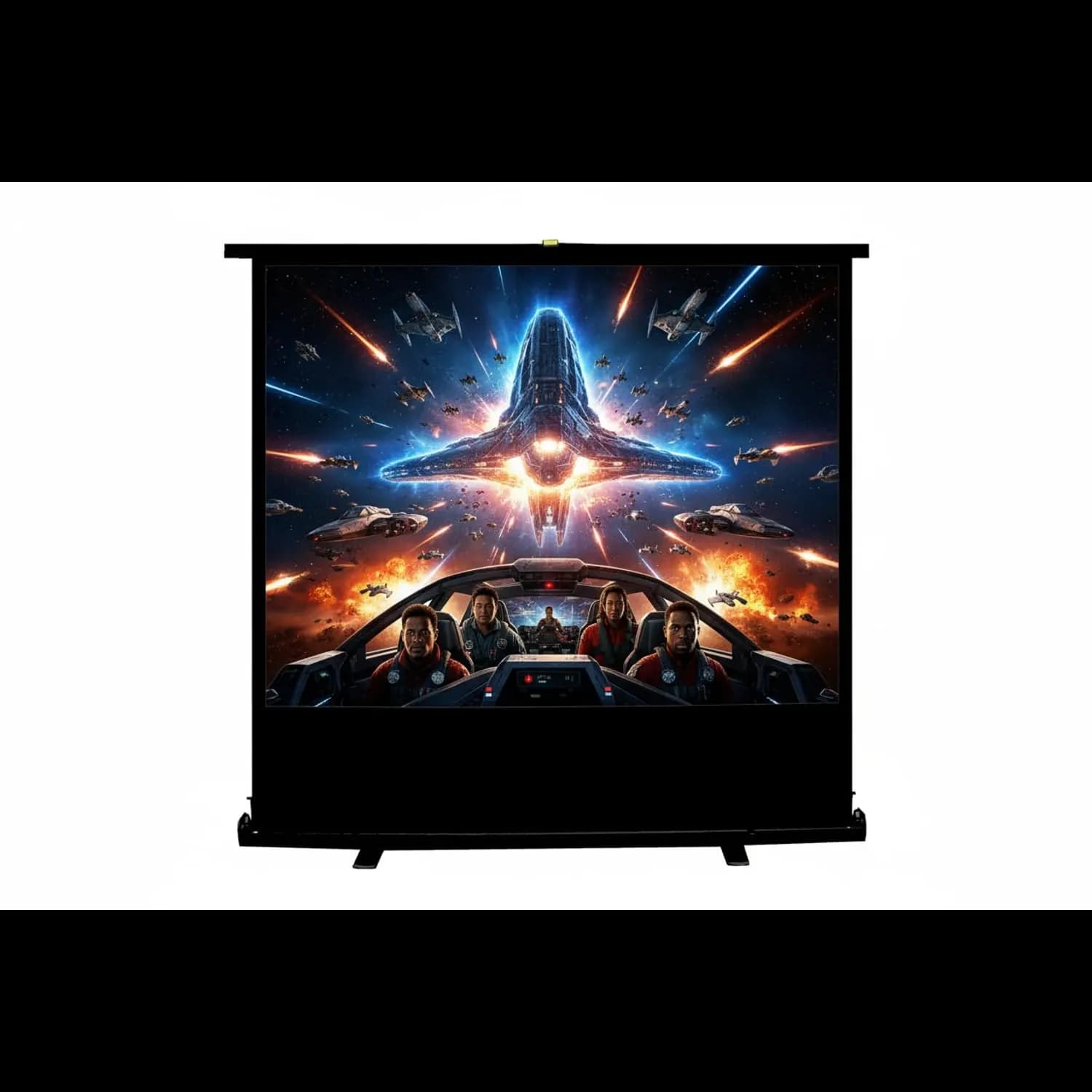 Green Lion Projection Screen - 80", Matte White 5