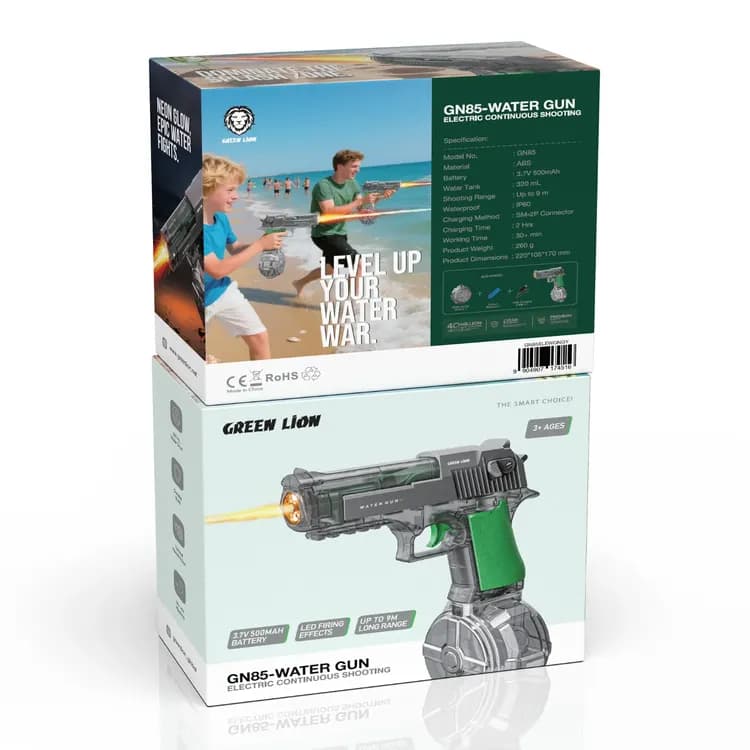 Green Lion Electric Water Gun GN85 - 320mL Tank, Grey 3