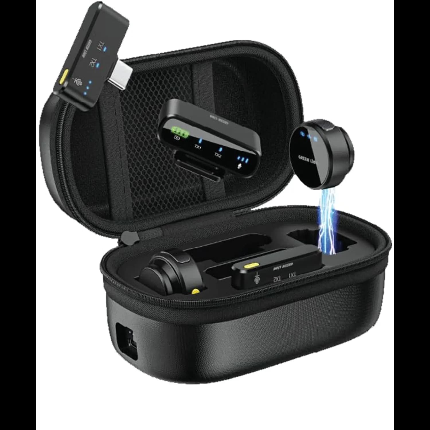 Green Lion Wireless Microphone GM-85X - 3-in-1, LED Display, Black 1