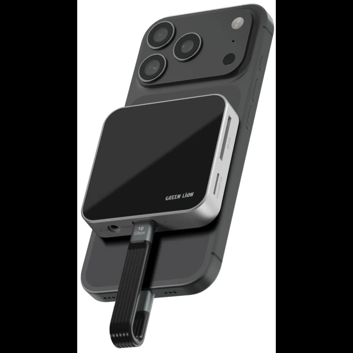Green Lion USB-C Hub - 8-in-1, 100W PD, Black 4