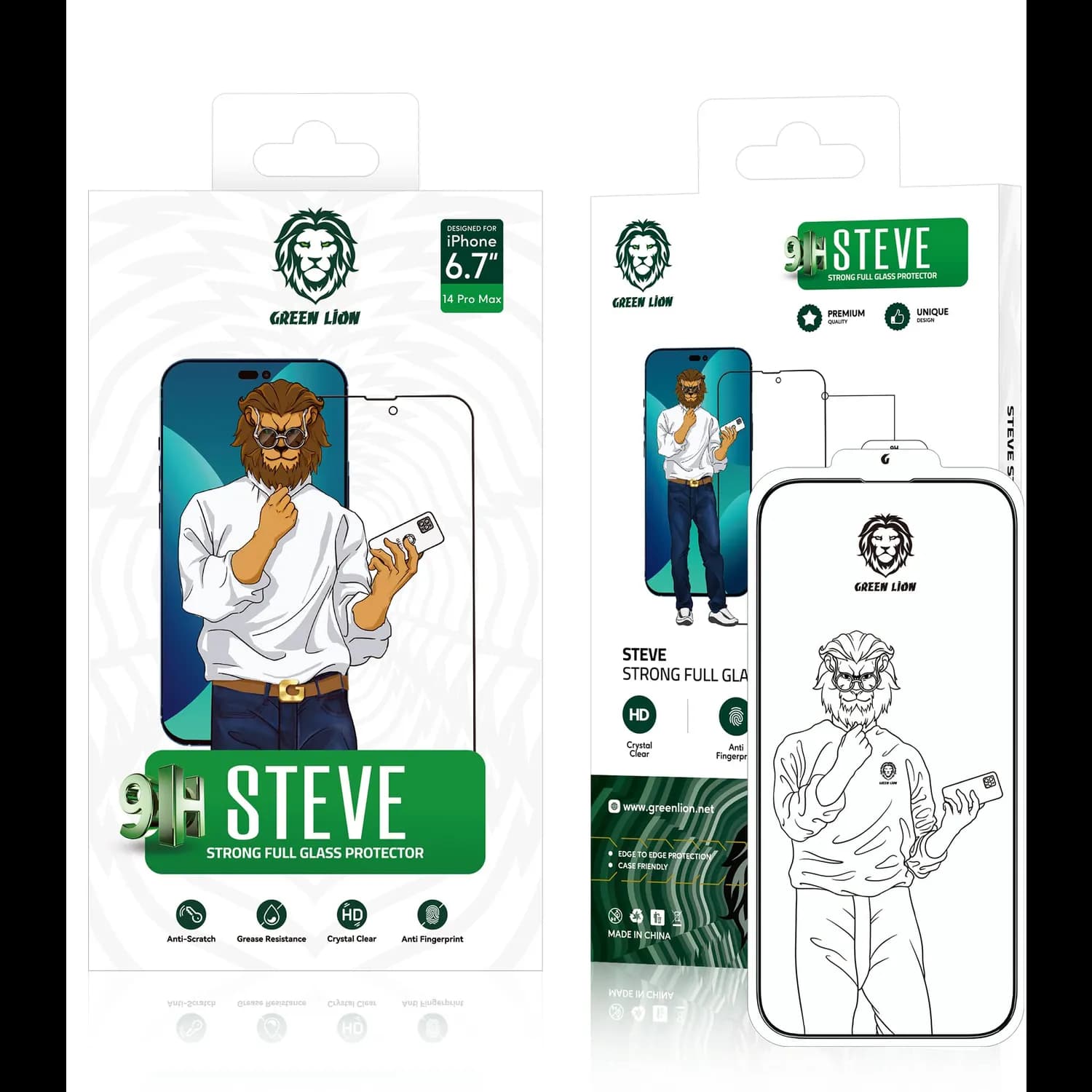 Green Lion Screen Protector S24 Ultra - 9H Tempered Glass, Clear 5