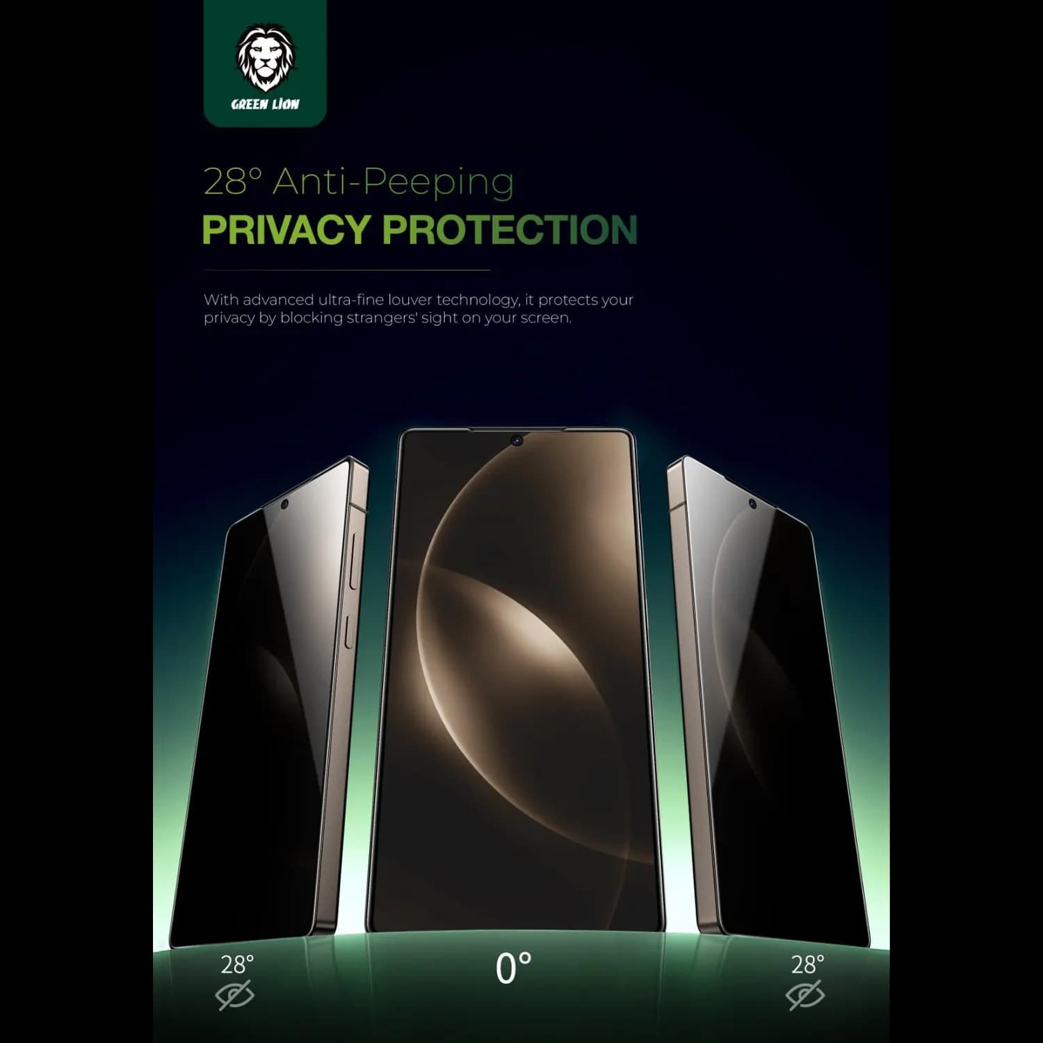 Green Lion Screen Protector S25 Ultra - 9H Tempered Glass, Anti-Fingerprint 4