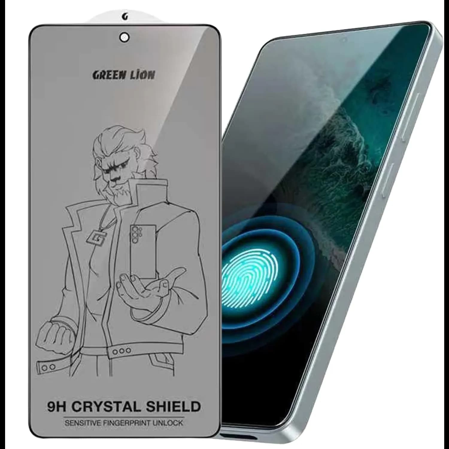 Green Lion Privacy Shield Screen Protector S26 Plus - 9H Tempered Glass, Black 1 Green Lion Privacy Shield Screen Protector S26 Plus - 9H Tempered Glass, Black 1
