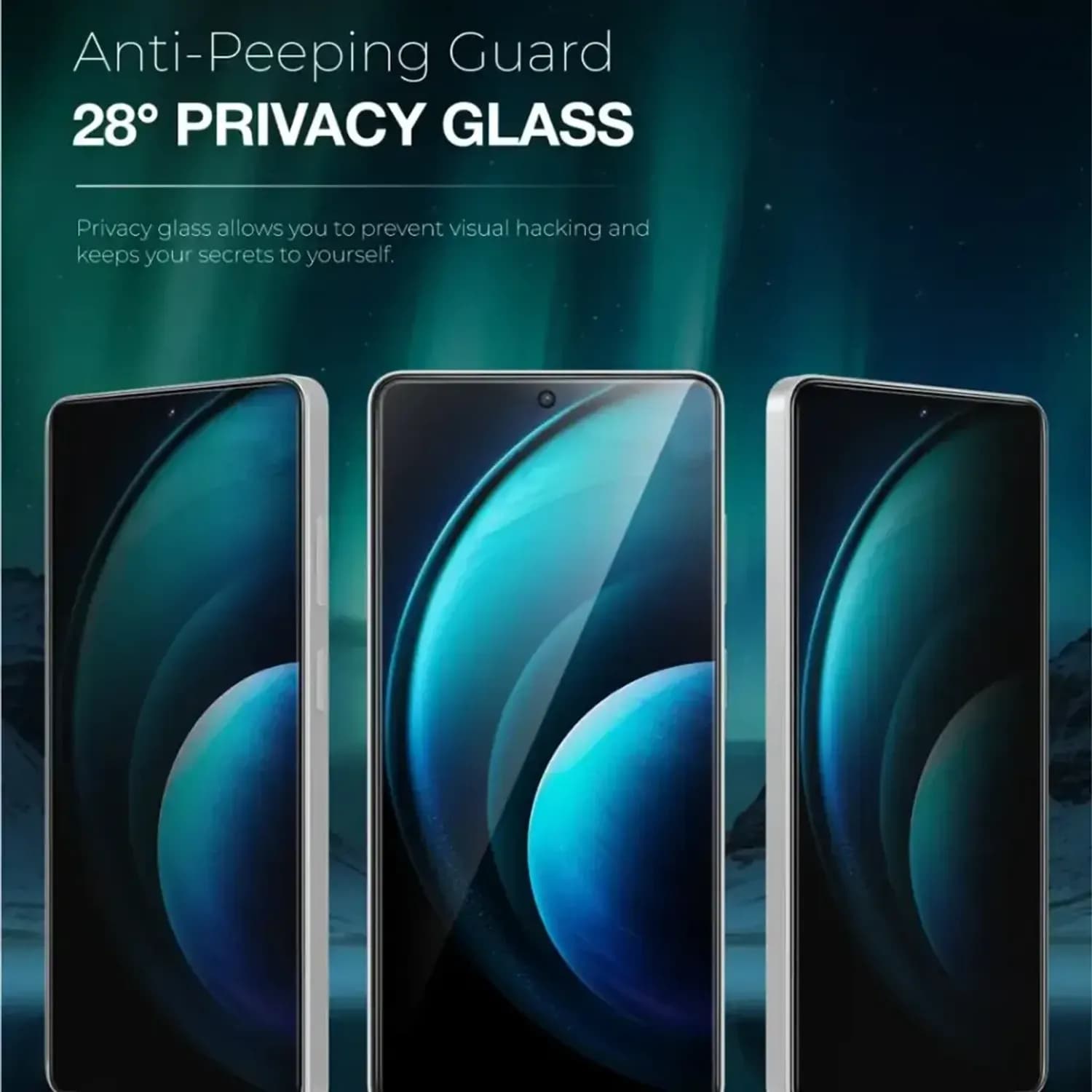 Green Lion Tempered Glass S26 Ultra - 9H Privacy Shield, Fingerprint Unlock 4