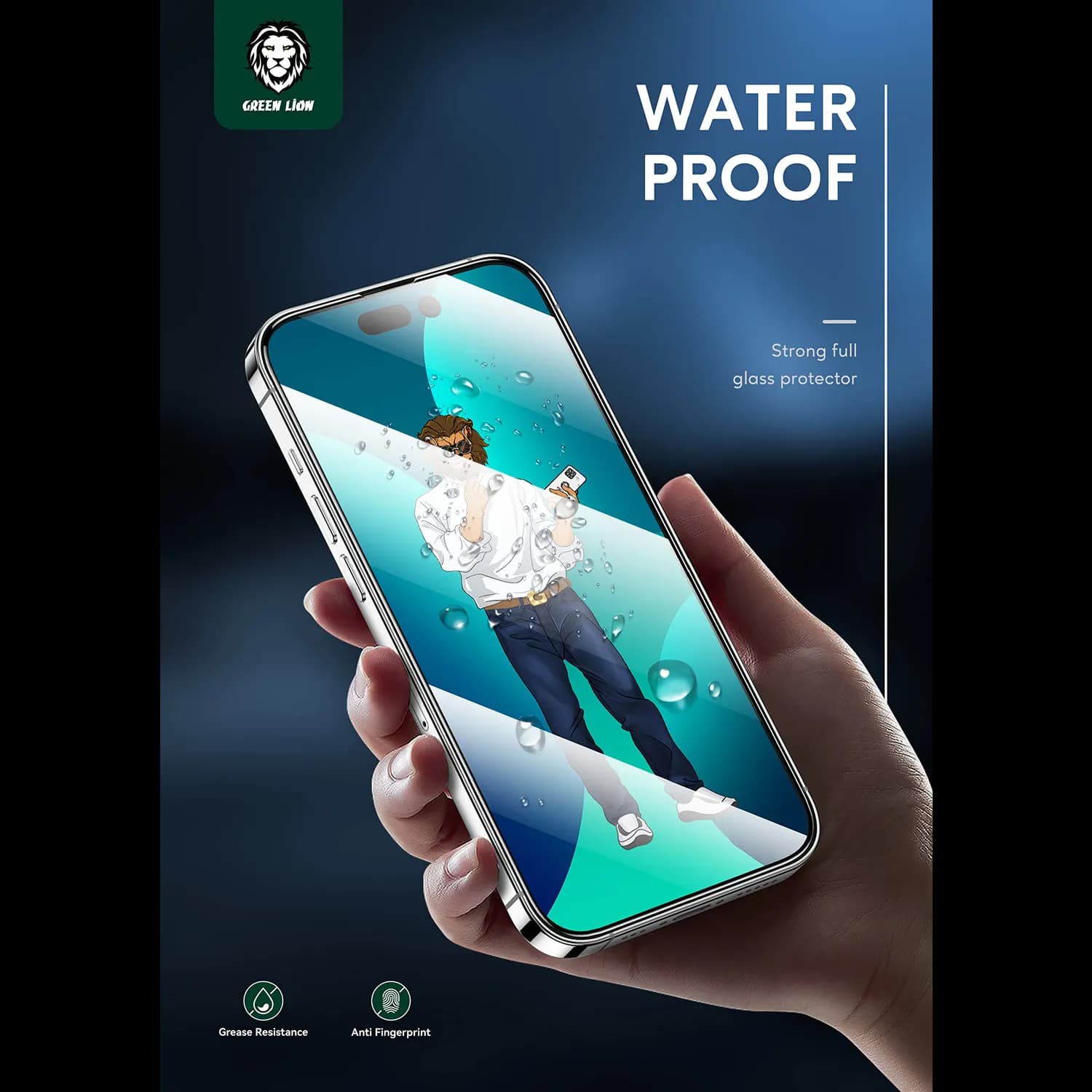 Green Lion Screen Protector iPhone 14/13/13 Pro 6.1" - 9H Hardness, Clear 3