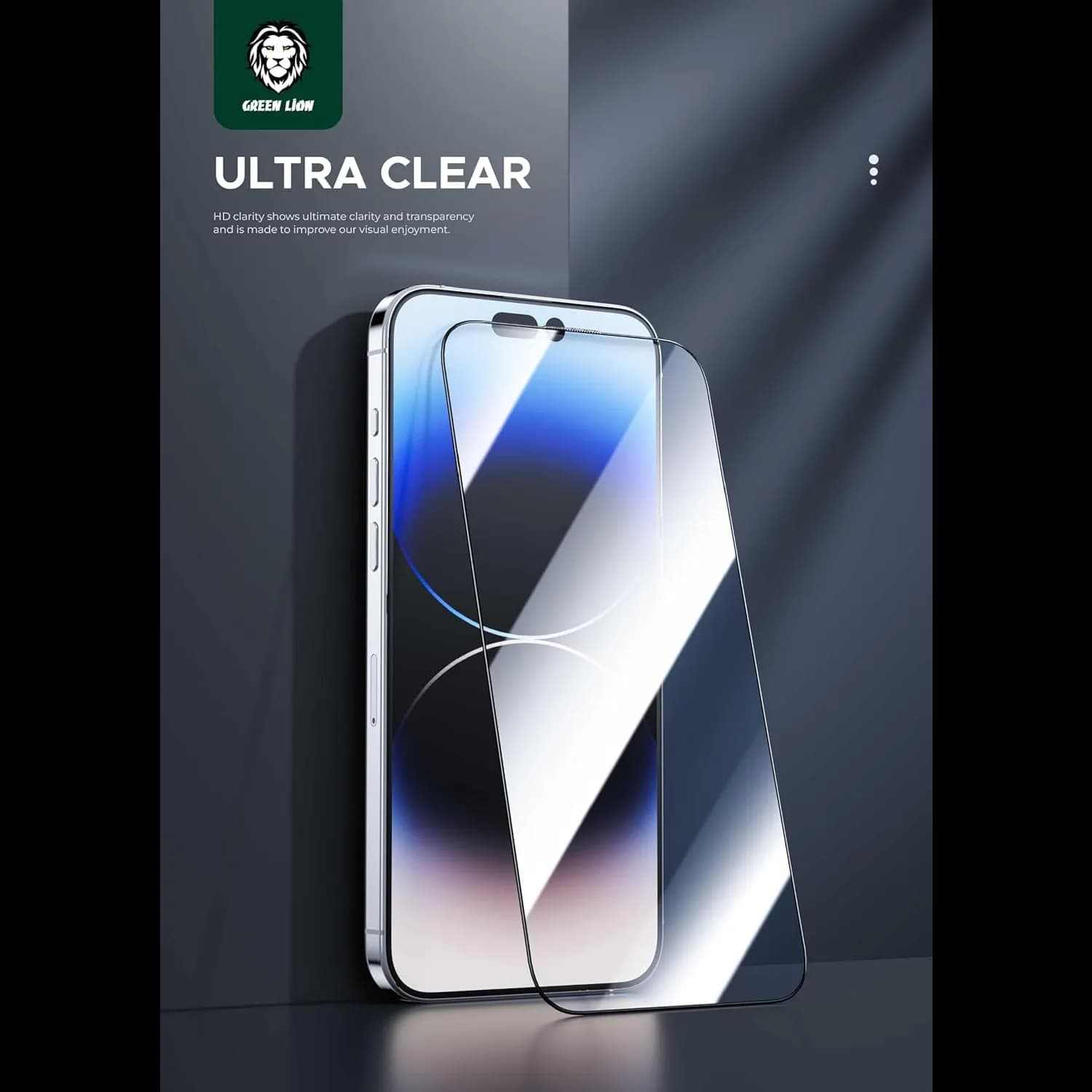 Green Lion Screen Protector iPhone 14 Pro Max - 9H Hardness, Clear 3