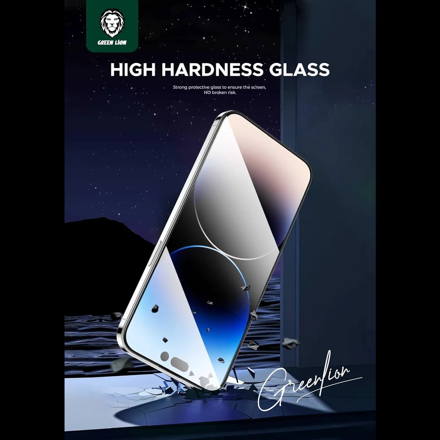 Green Lion Screen Protector iPhone 14 Pro Max - 9H Hardness, Clear 4