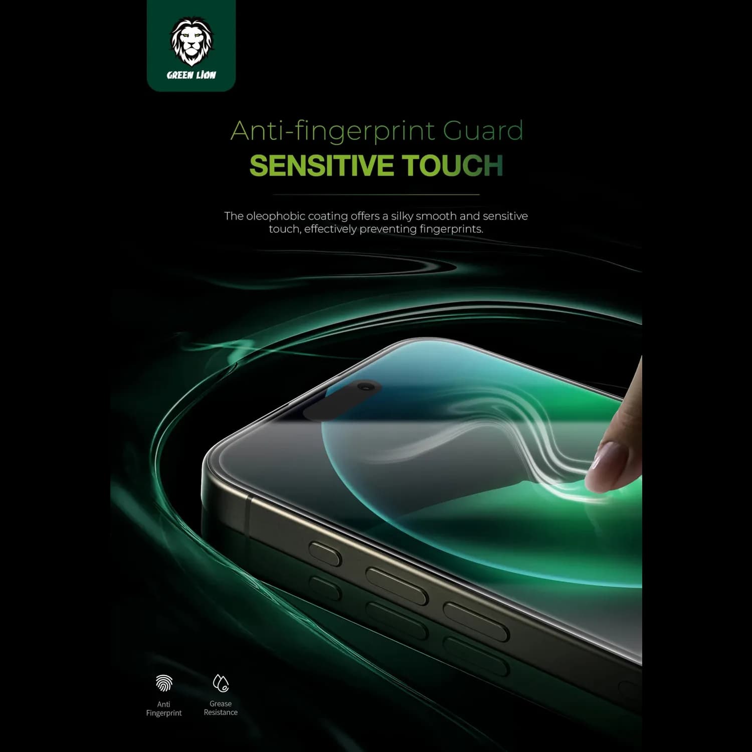 Green Lion Screen Protector iPhone 16 Pro - 9H Hardness, Clear 5