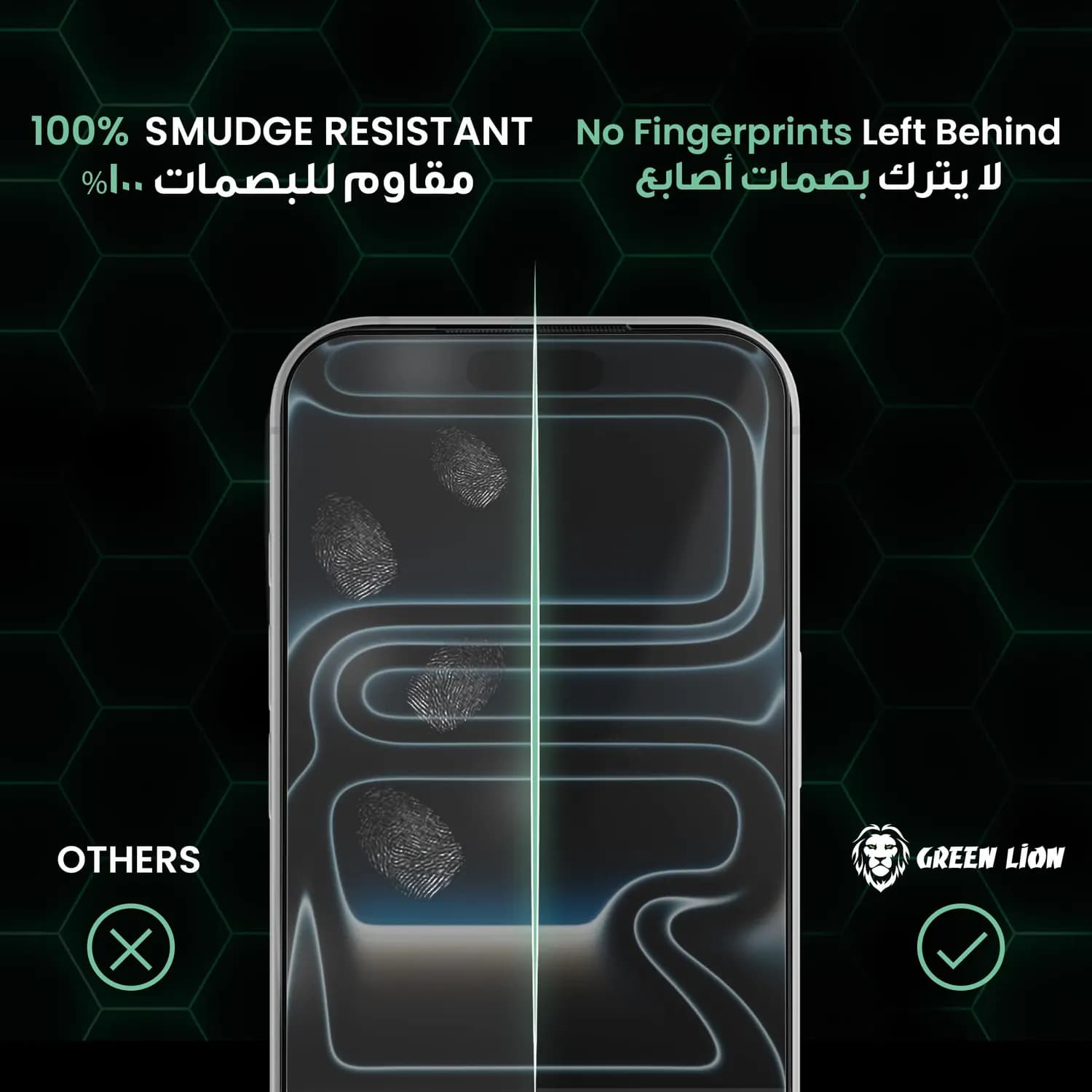 Green Lion Screen Protector iPhone 16 Plus - 9H Hardness, Black Edge 5
