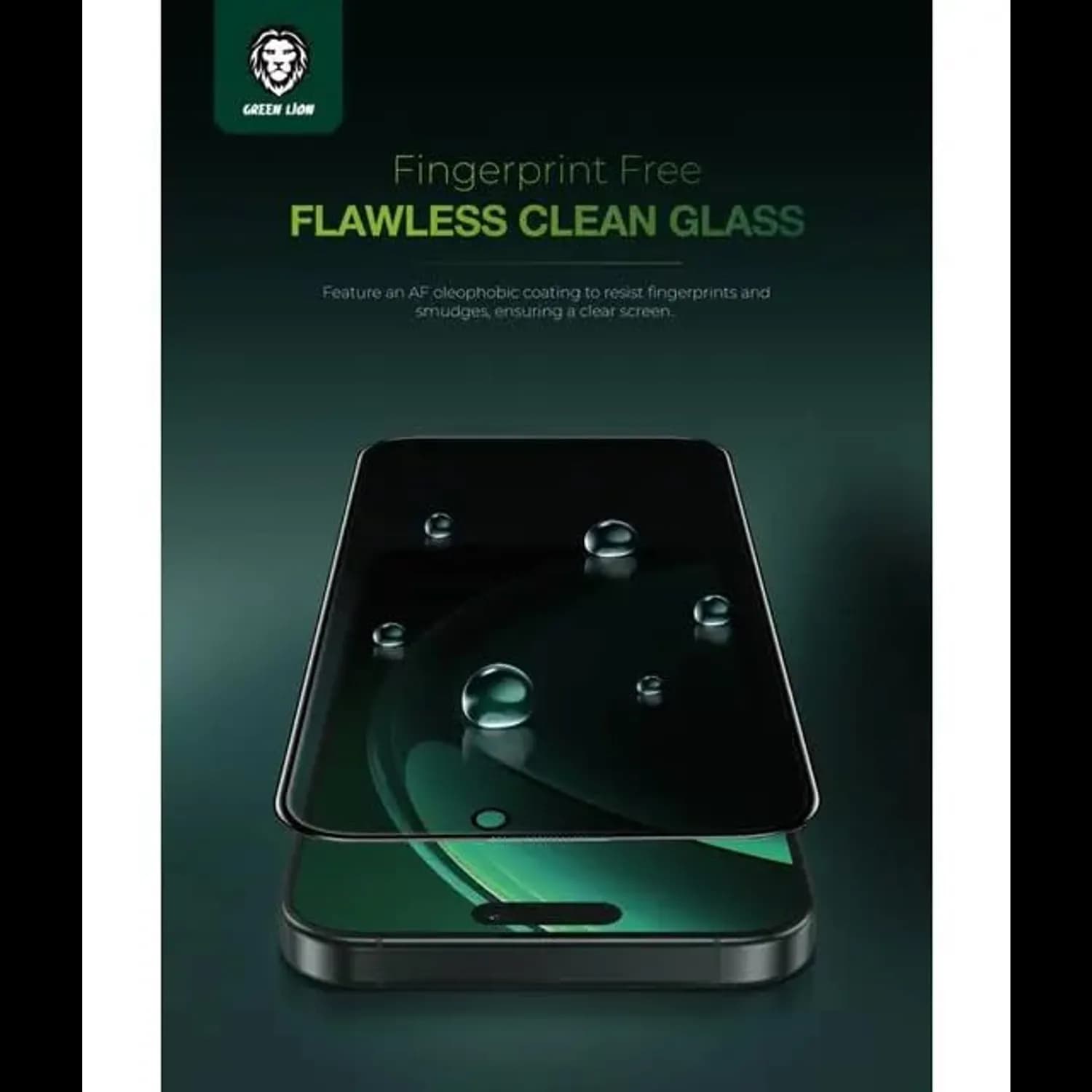 Green Lion Privacy Screen Protector Steve Matte 9H - iPhone 15 Pro, Black 2
