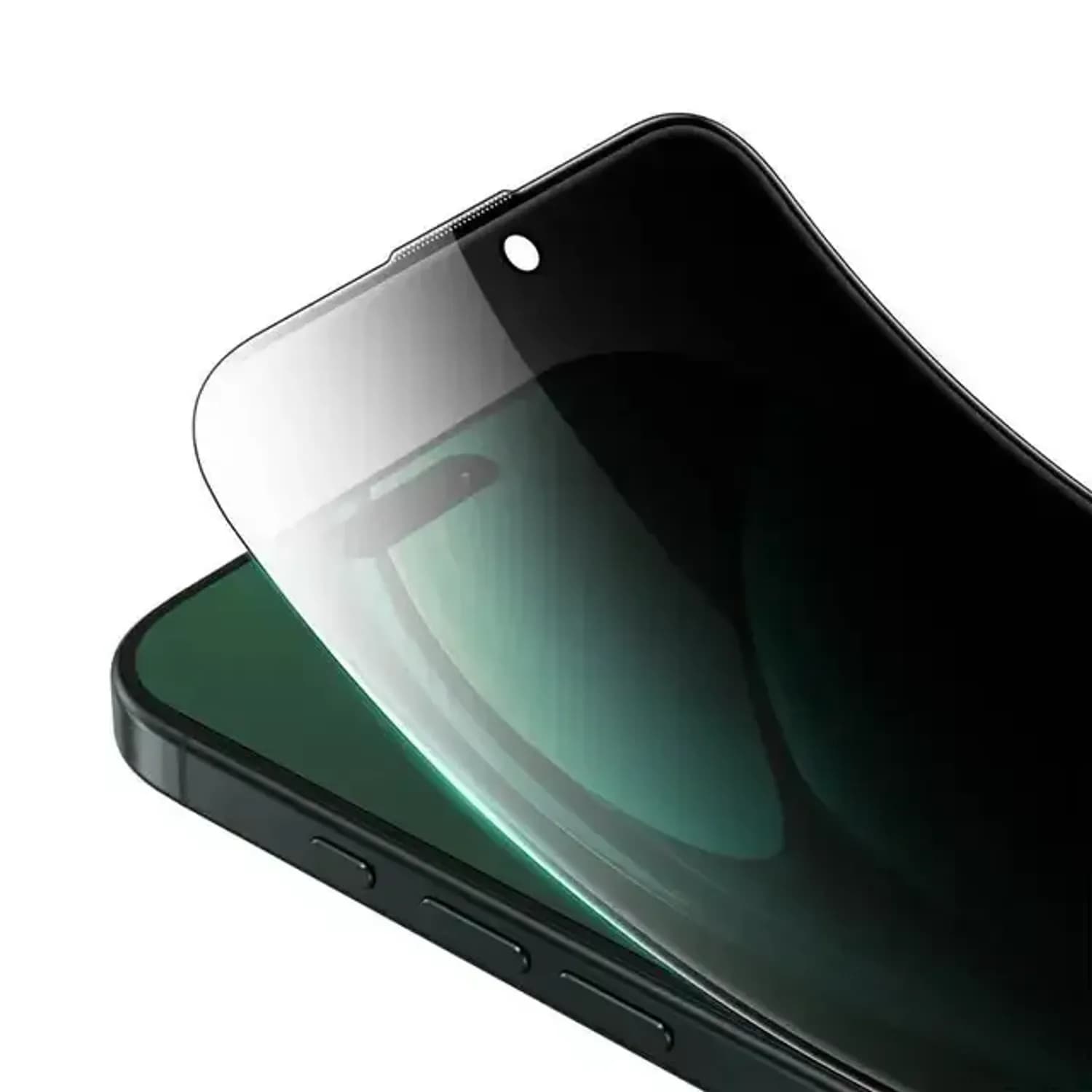 Green Lion Steve Screen Protector iPhone 16 Pro Max - Privacy, 9H Tempered Glass, Black