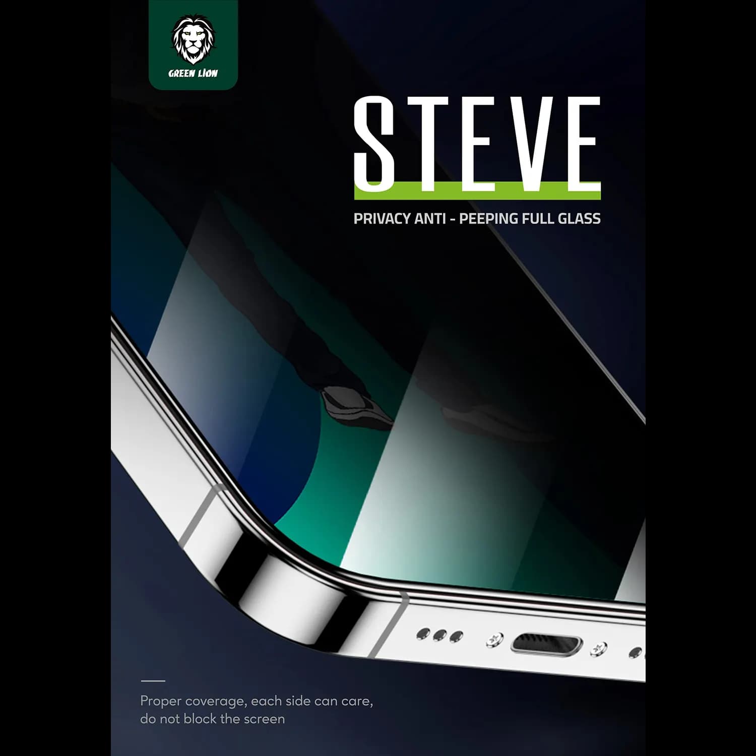 Green Lion Screen Protector iPhone 14 Plus / 13 Pro Max - 9H Privacy Glass 4