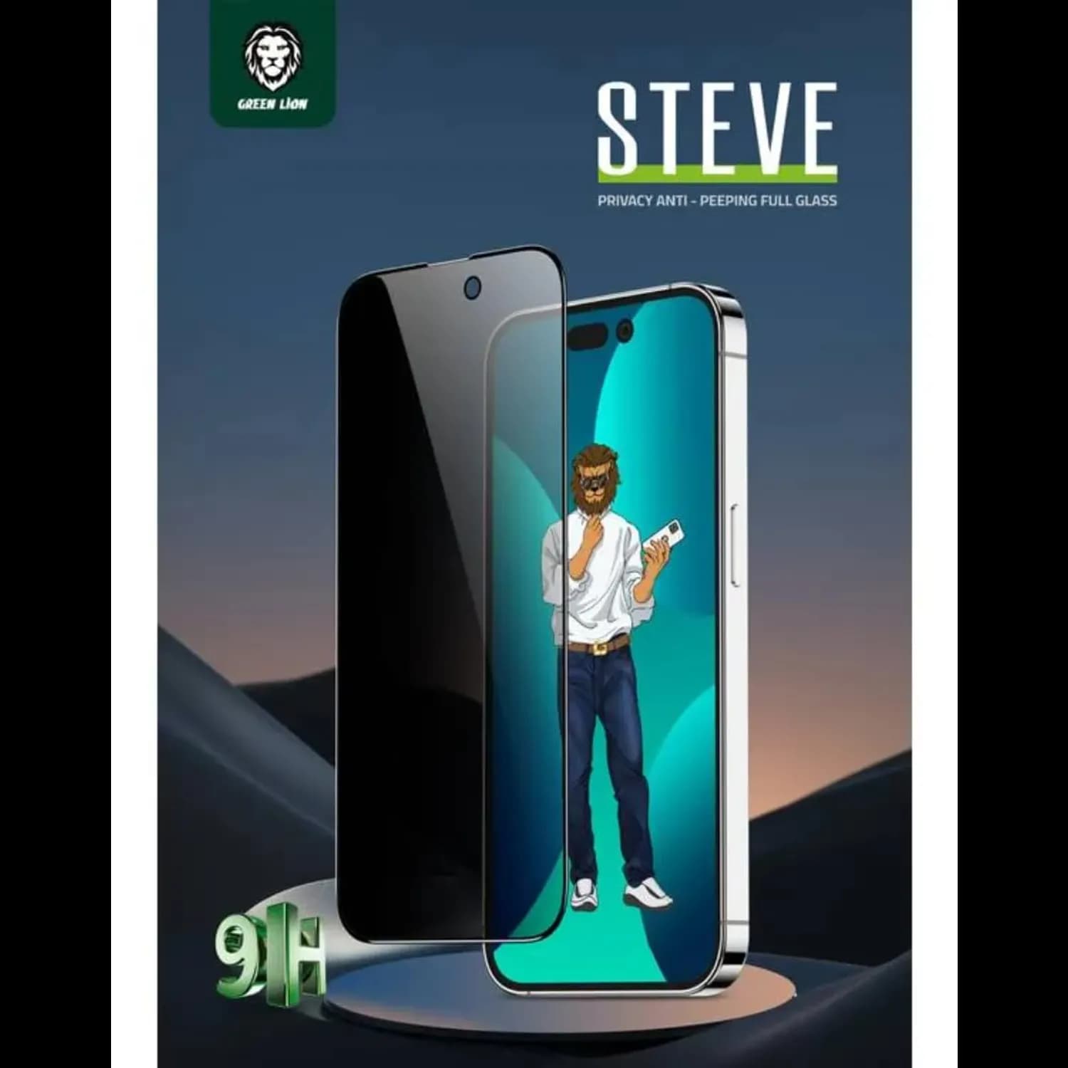 Green Lion Screen Protector iPhone 14 Pro - 9H Privacy Glass 2