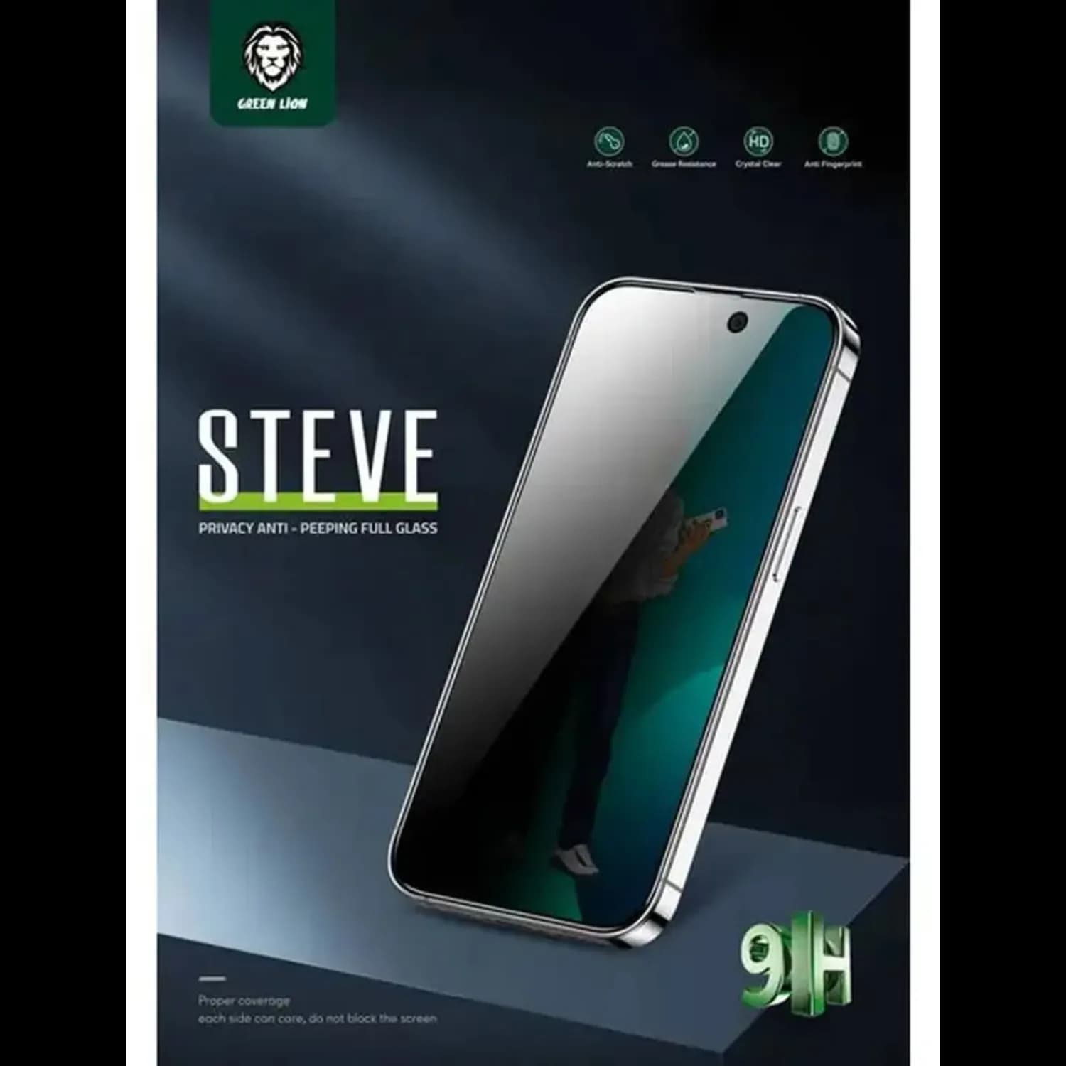 Green Lion Screen Protector iPhone 14 Pro - 9H Privacy Glass 5