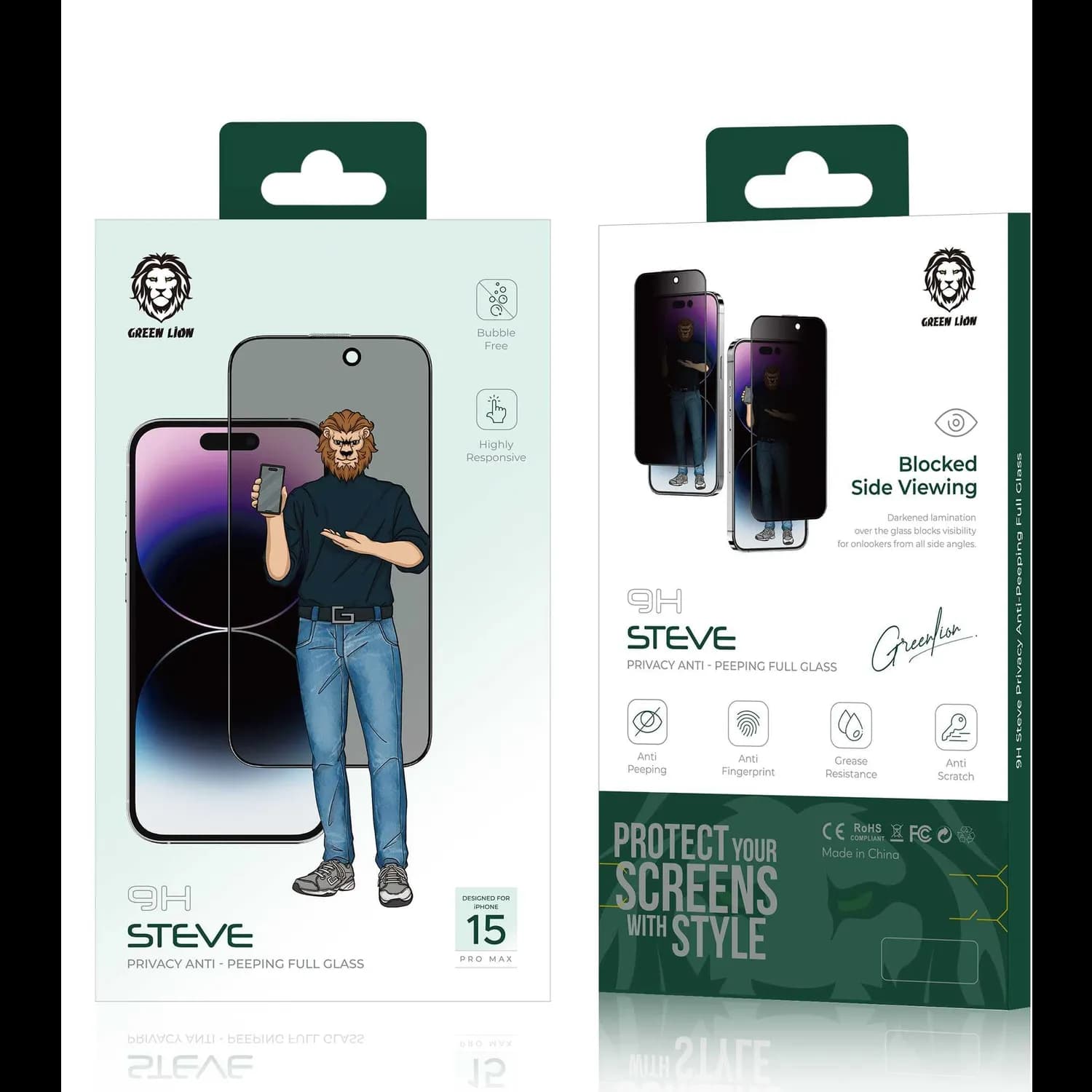 Green Lion Screen Protector iPhone 11 Pro - 9H Privacy Glass 5