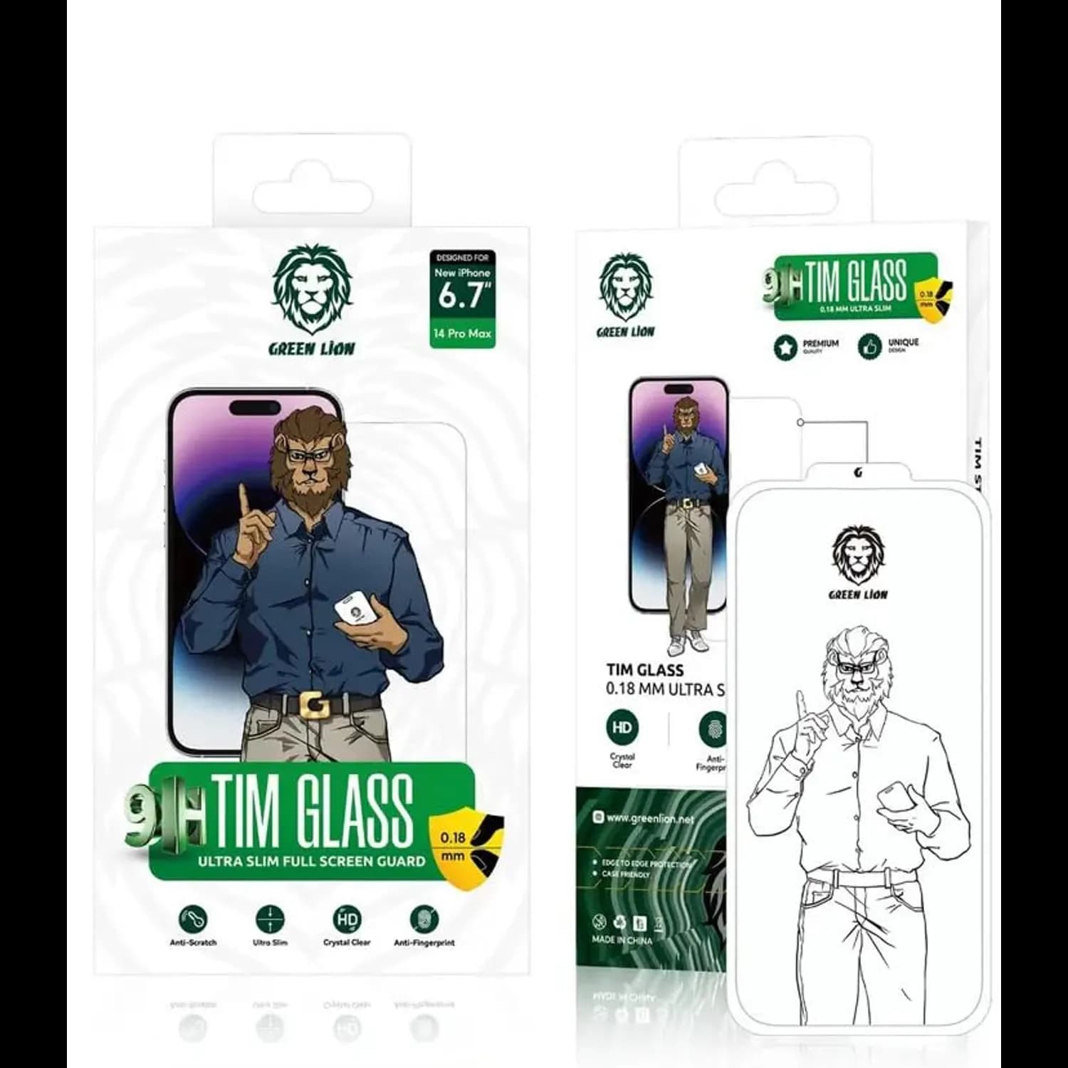 Green Lion Tempered Glass Screen Protector - 9H Hardness, Clear 4