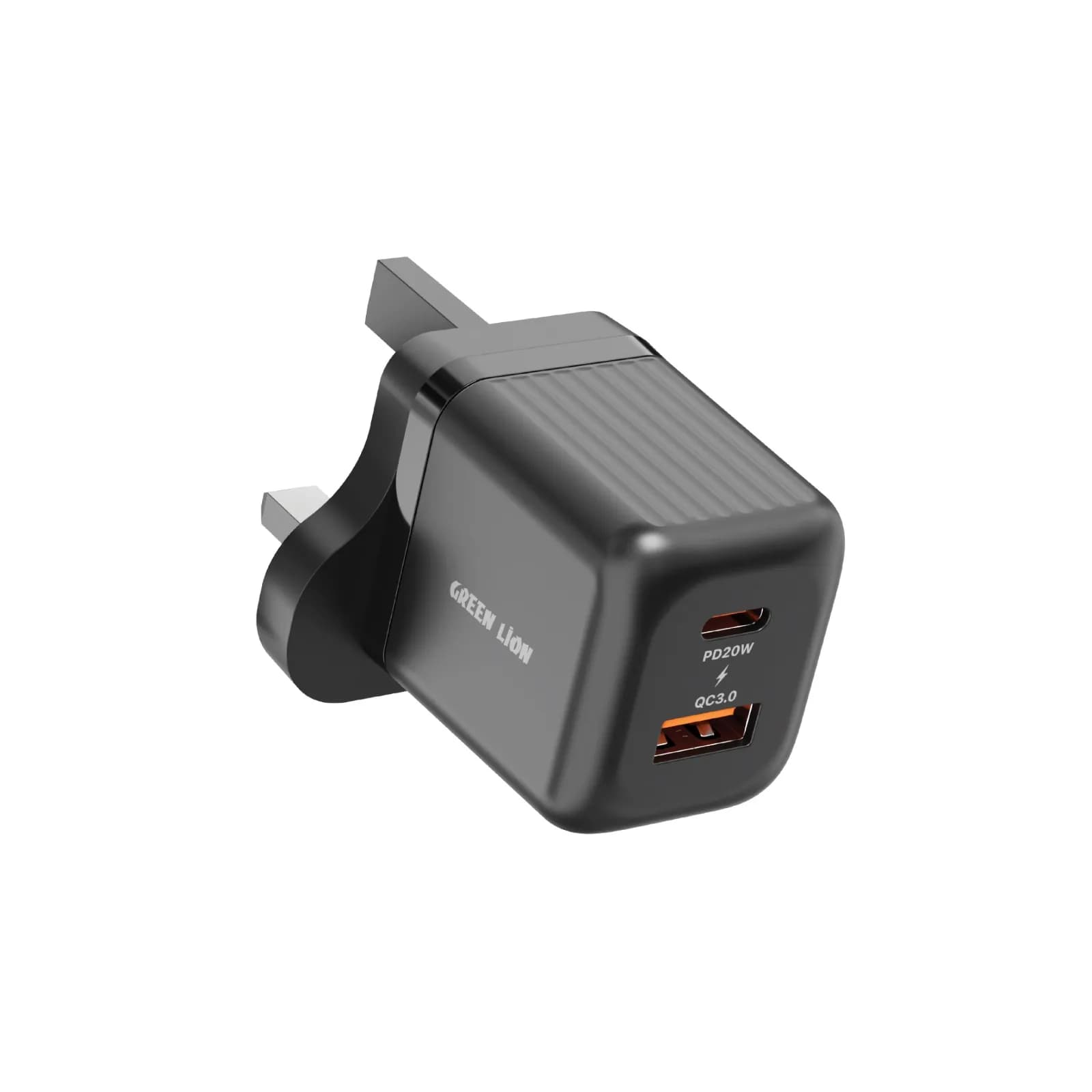 Green Lion Wall Charger GNA20PDQCTCBK - 20W PD + QC3.0, Black 2
