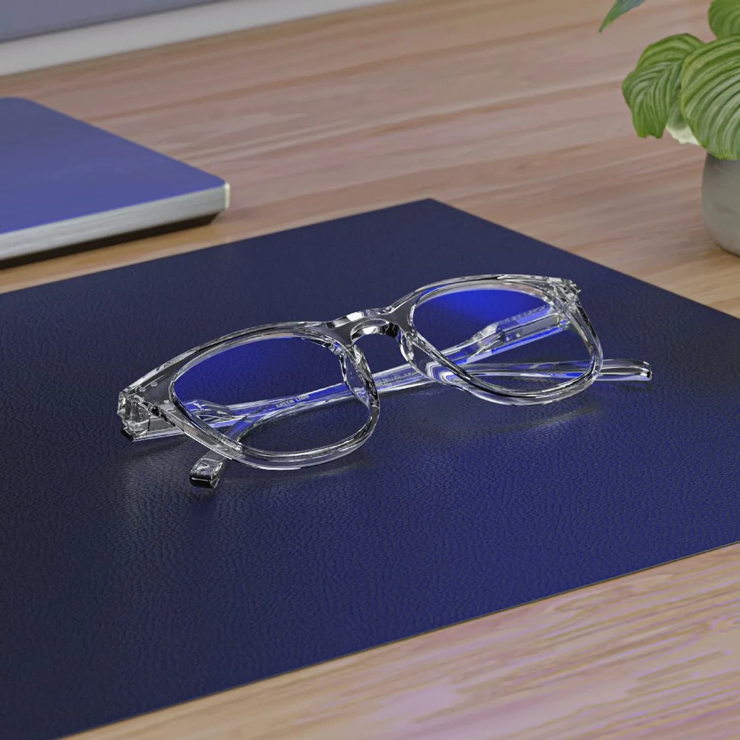Green Lion Blue Light Blocking Glasses - Anti Glare, Clear 3