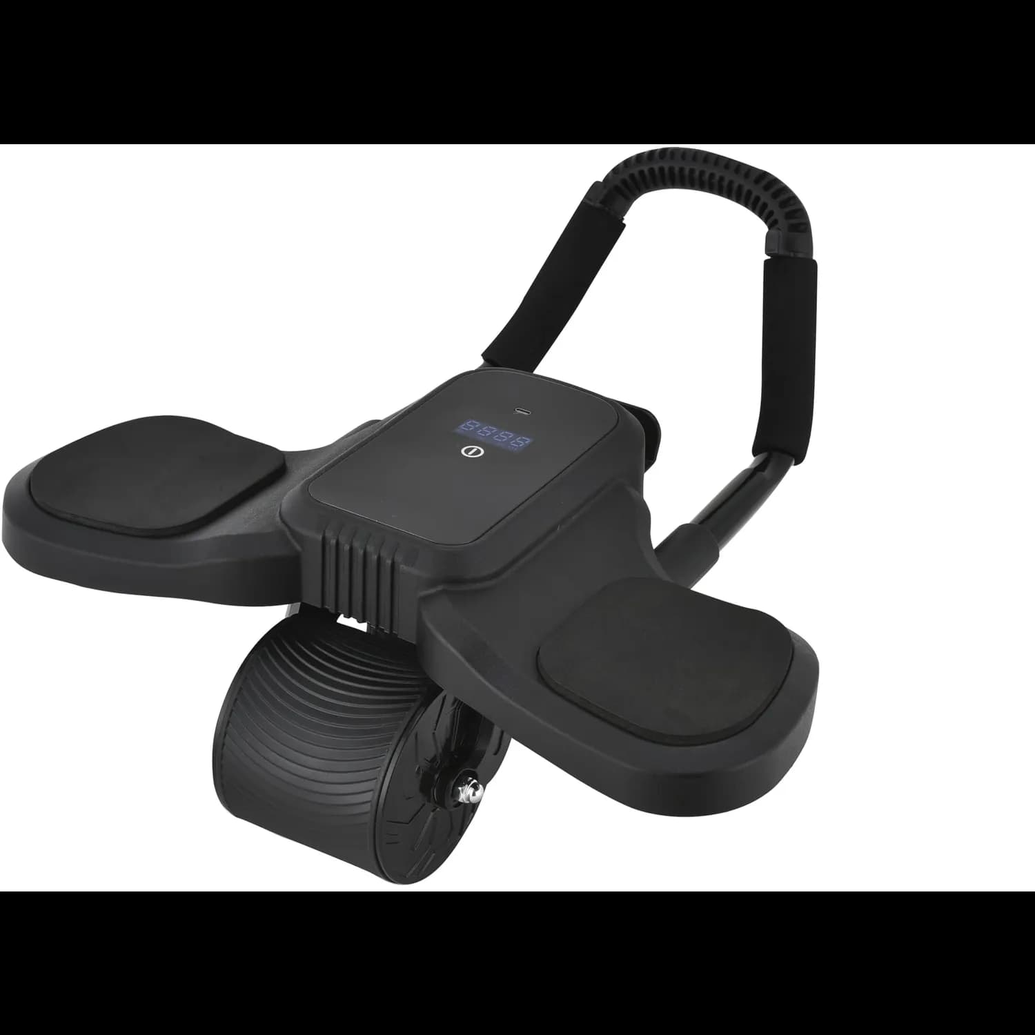 Green Lion Abs Roller - LED Display, Dual Wheel, Black 2