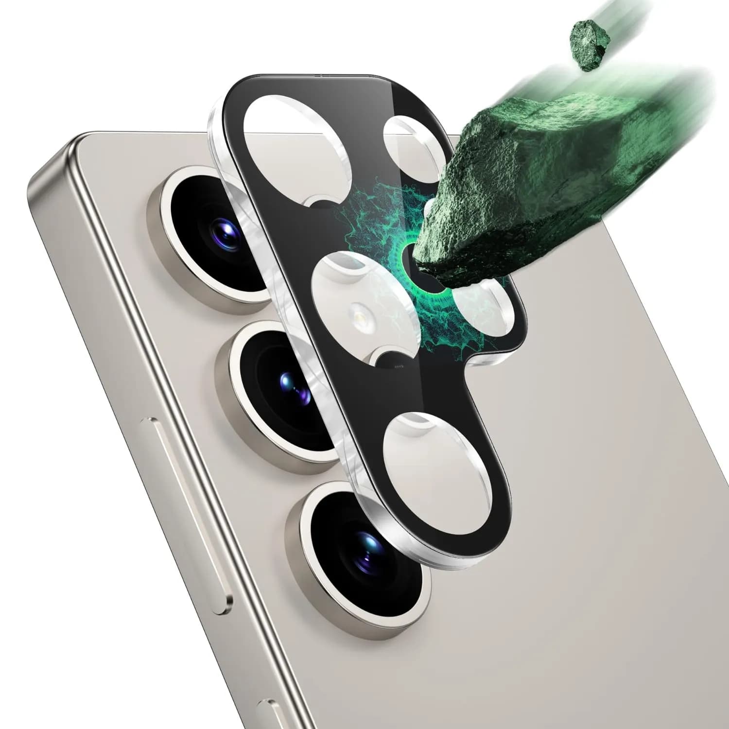 Green Lion Camera Lens Protector Samsung Galaxy S25+- 9H Hardness, Clear 3