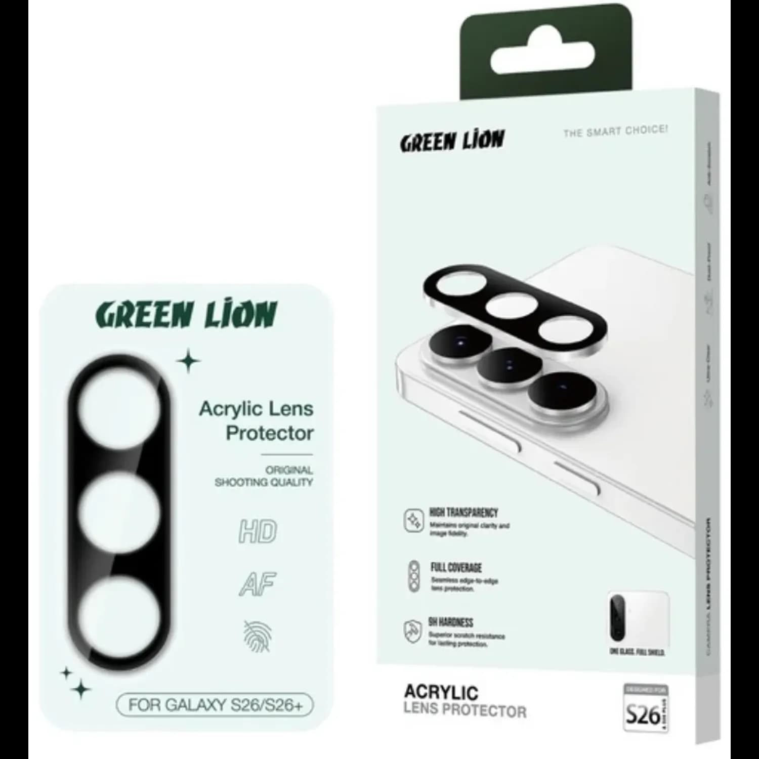Green Lion Acrylic Lens Protector S26 Series - 9H Hardness, Clear Green Lion Acrylic Lens Protector S26 Series - 9H Hardness, Clear