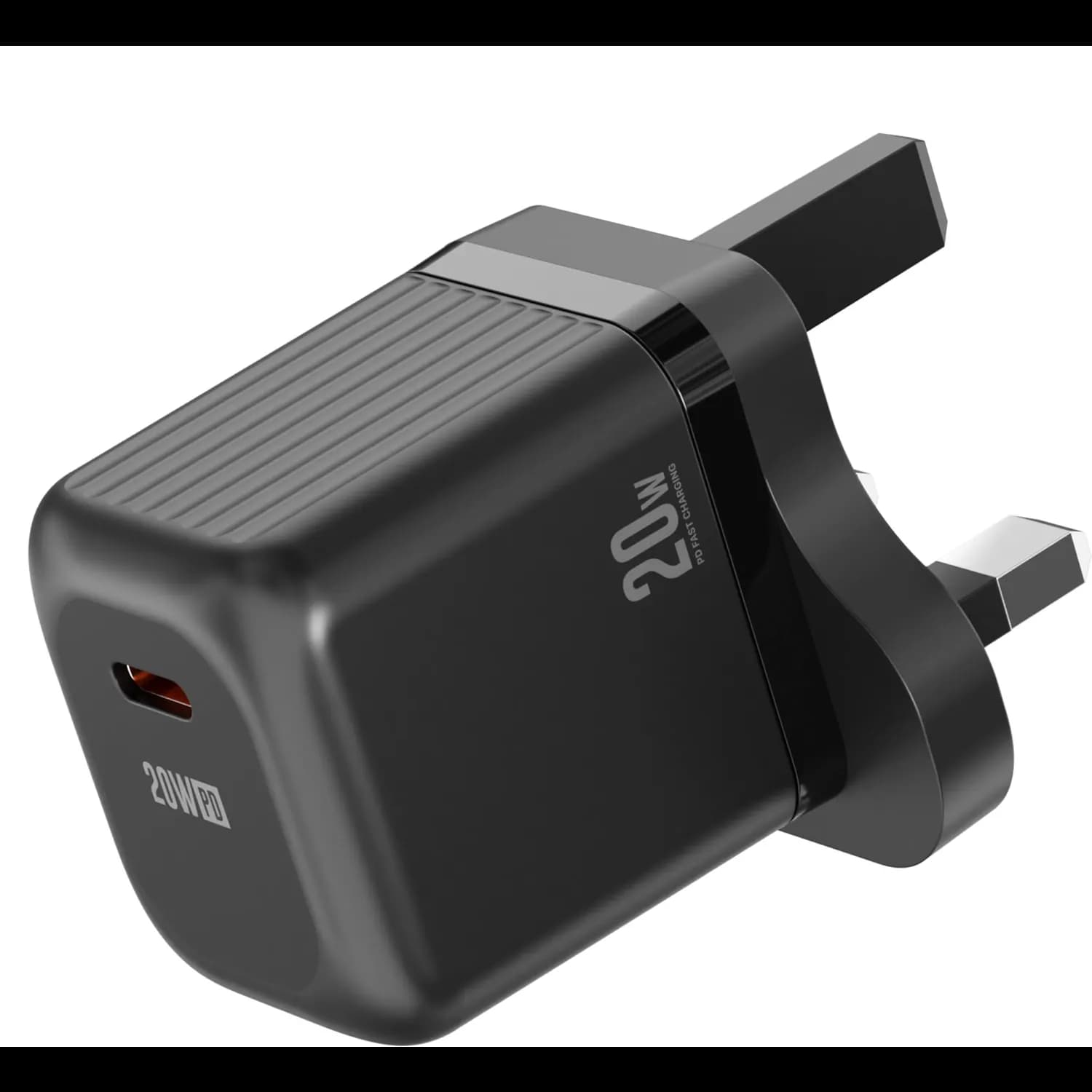 Green Lion Charger - 20W PD USB-C, GaN, Black 4