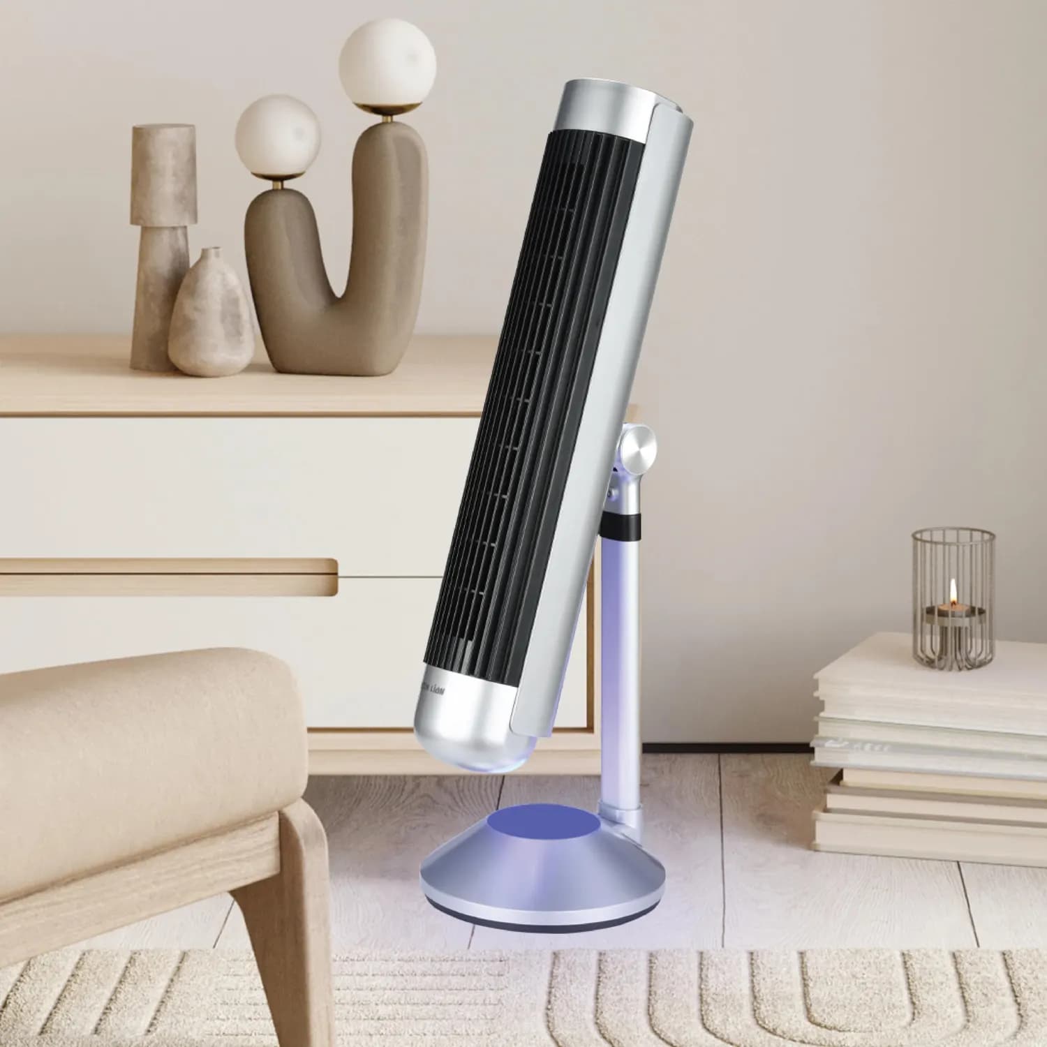 Green Lion Air Cooler - Air Purification, Bladeless, Gold & White 5