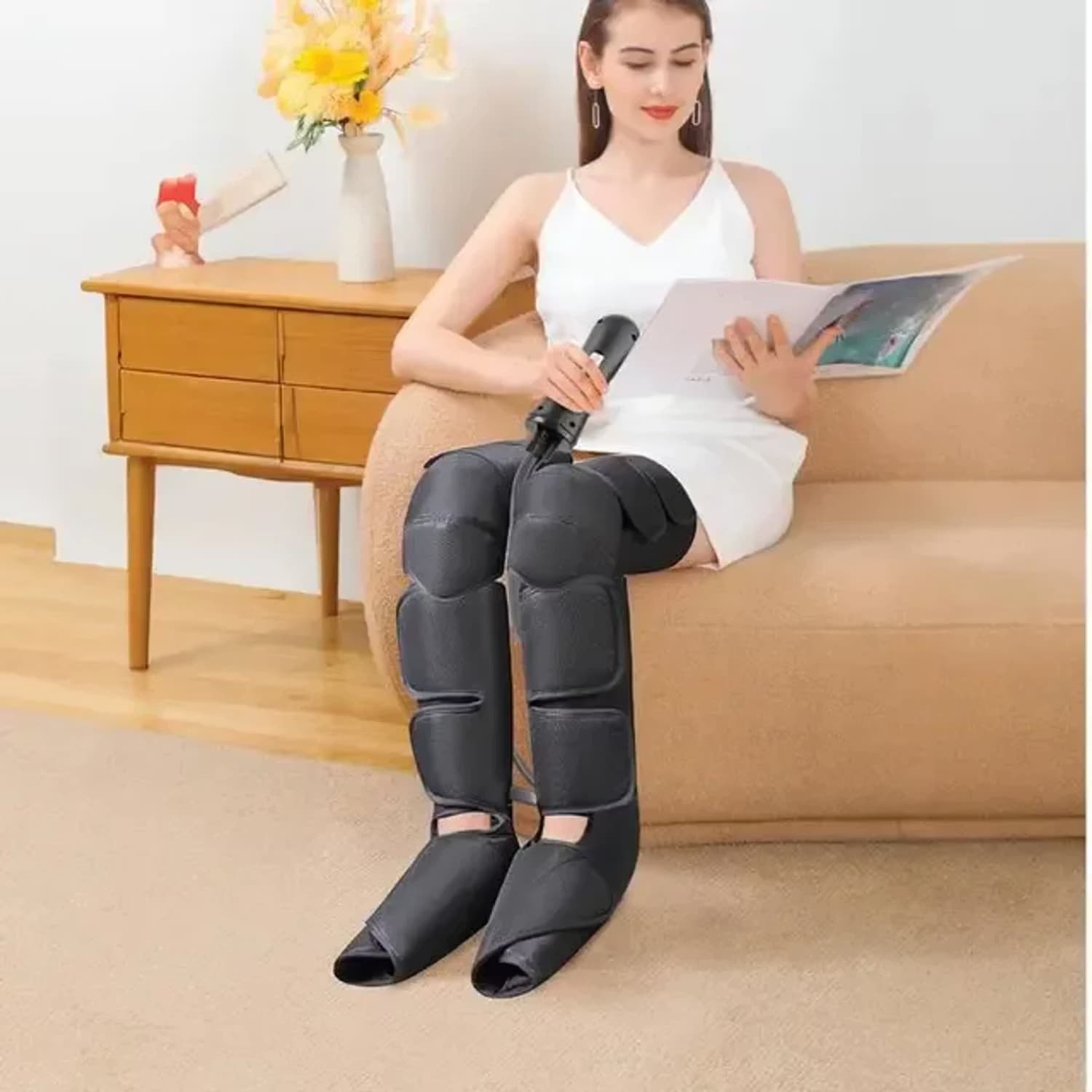 Green Lion Leg Massager - Air Compression, Black 2
