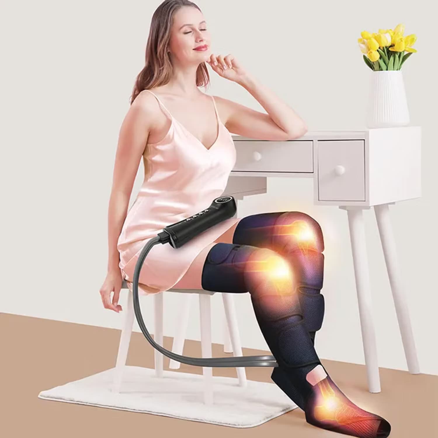 Green Lion Leg Massager - Air Compression, Black 3