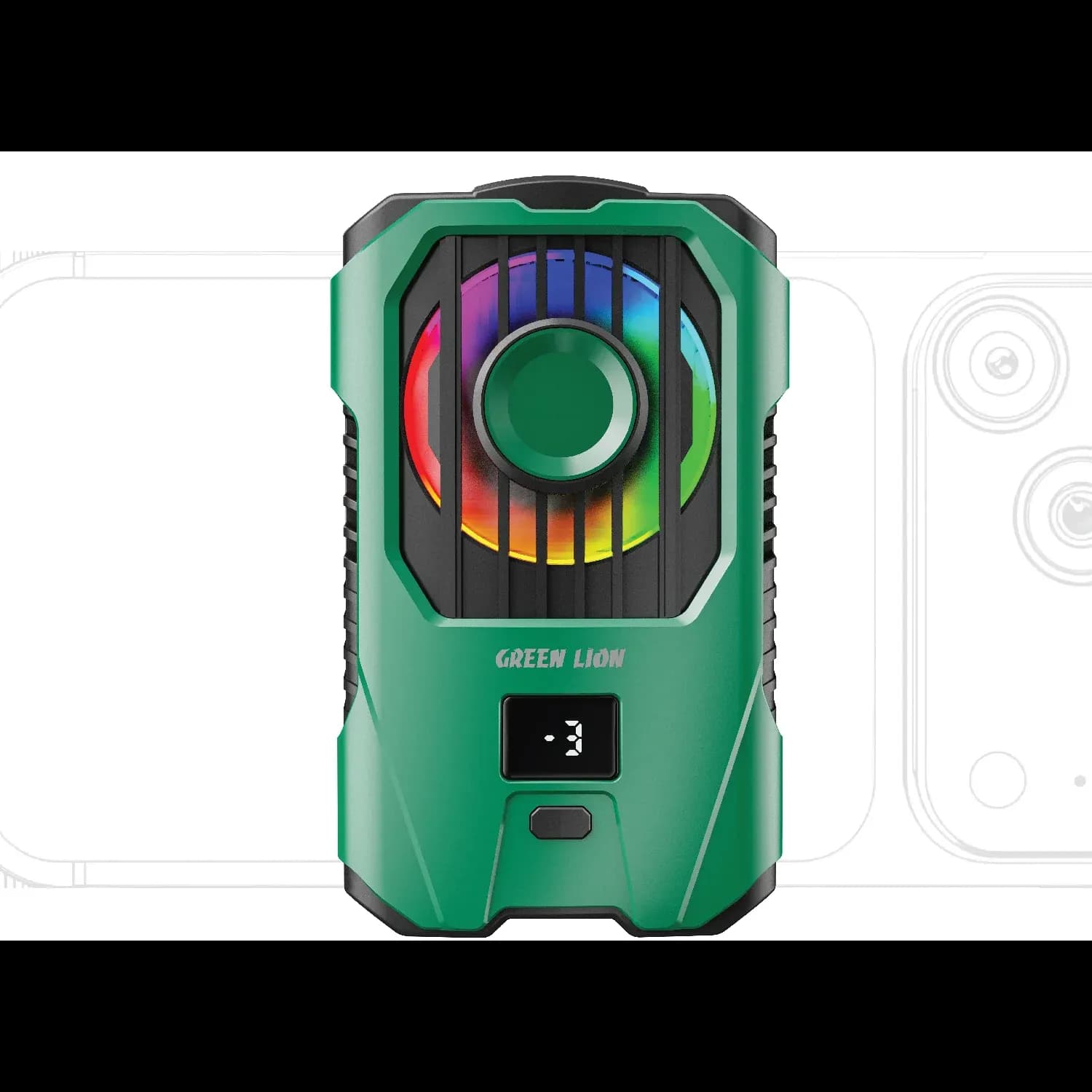 Green Lion Phone Cooler Antarctica - Clip-On, Green 1 Green Lion Phone Cooler Antarctica - Clip-On, Green 1