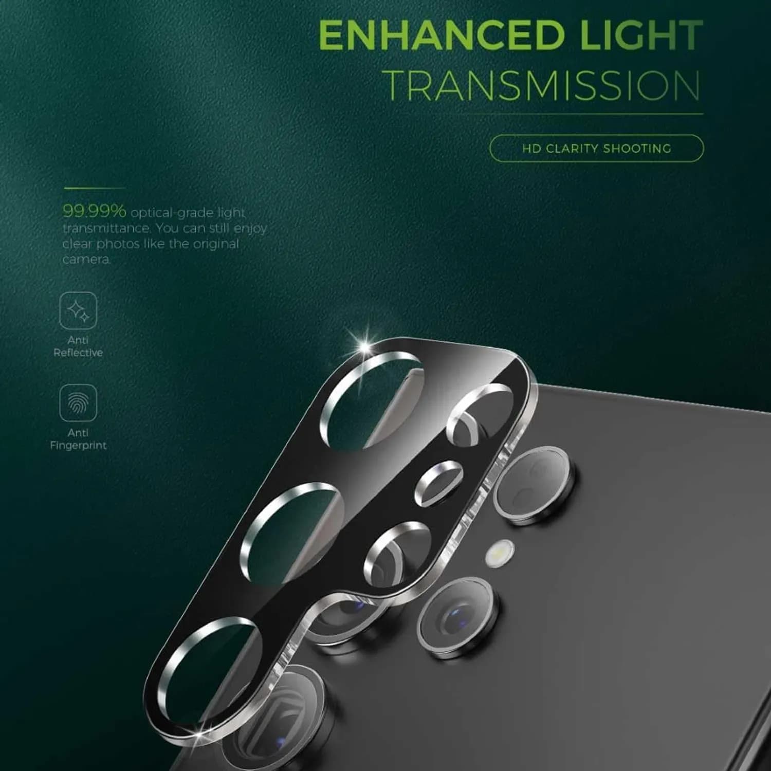 Green Lion Privacy Screen Protector iPhone 17 Pro Max - 4-Way Filter, Black Edge 3