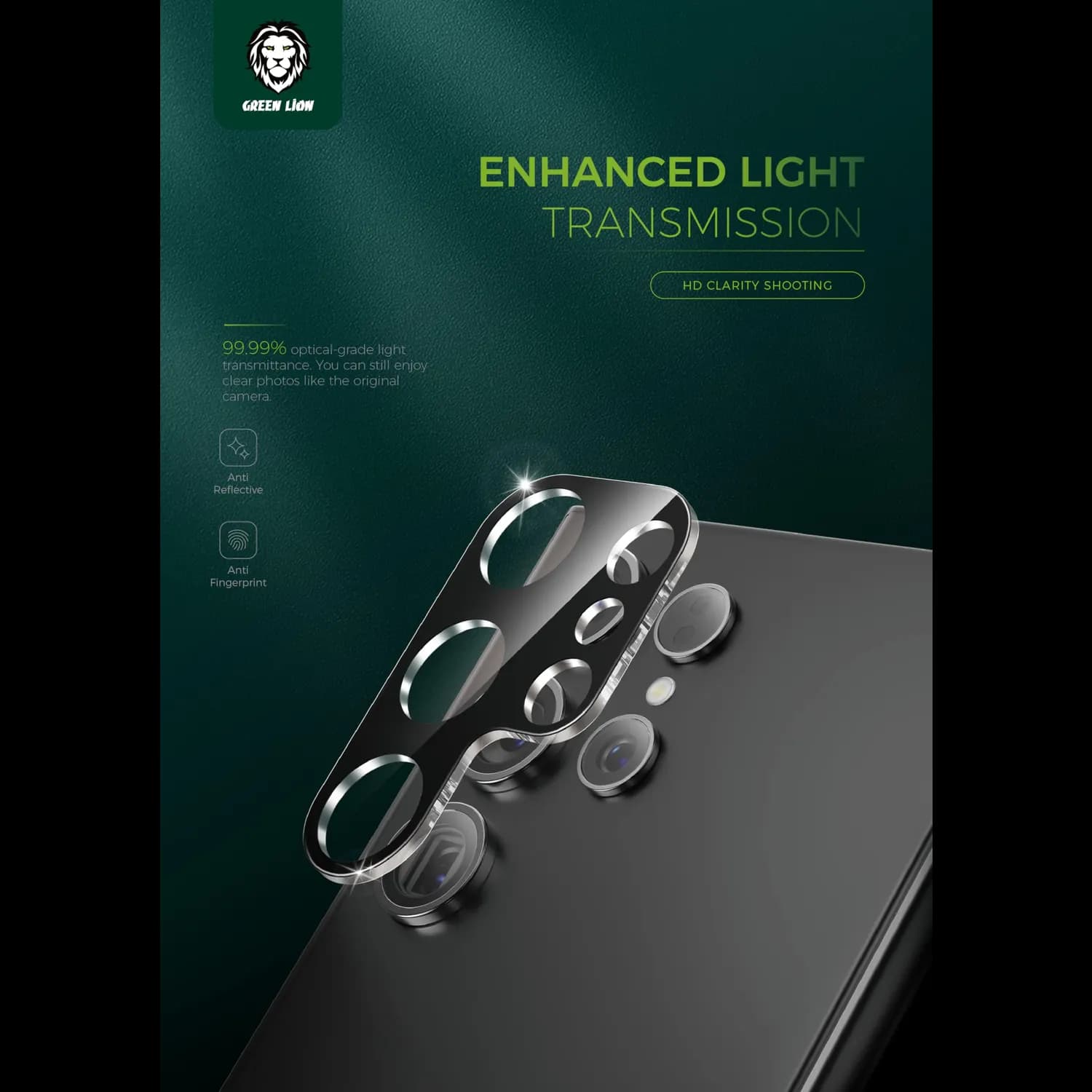 Green Lion Acrylic Lens Protector Samsung S24 Plus - Clear 2