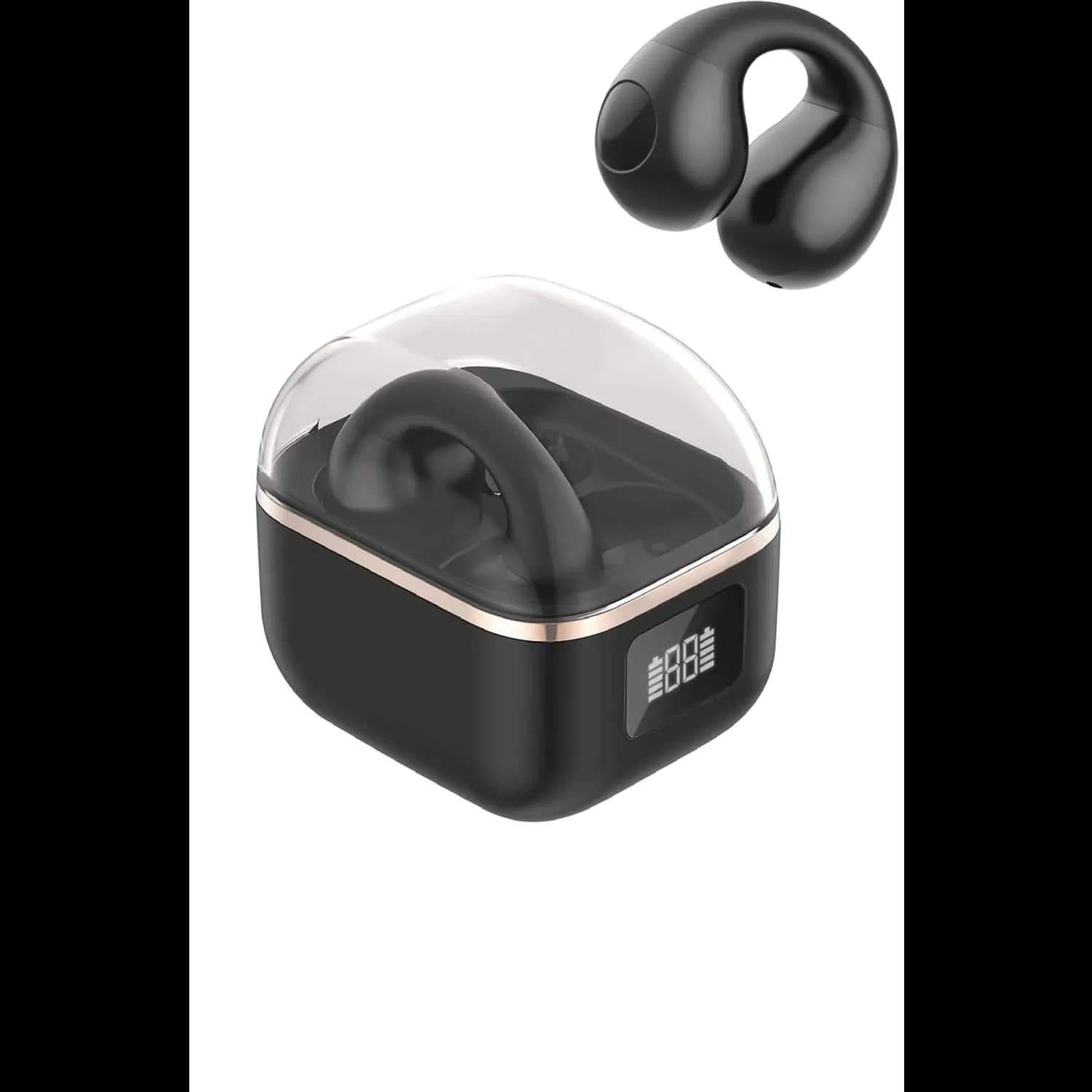 Green Lion Earbuds Aurix Clip On - Bluetooth 5.4, Black 1