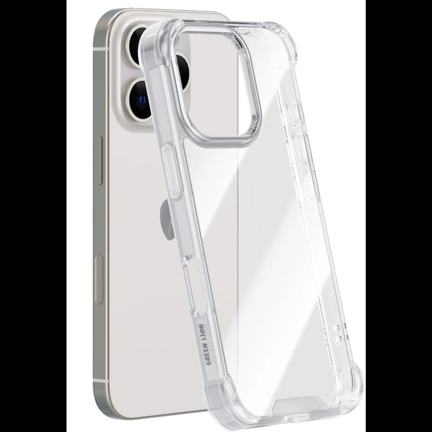 Green Lion Case iPhone 16 Pro Max - Military Grade Shockproof, Clear 1 Green Lion Case iPhone 16 Pro Max - Military Grade Shockproof, Clear 1