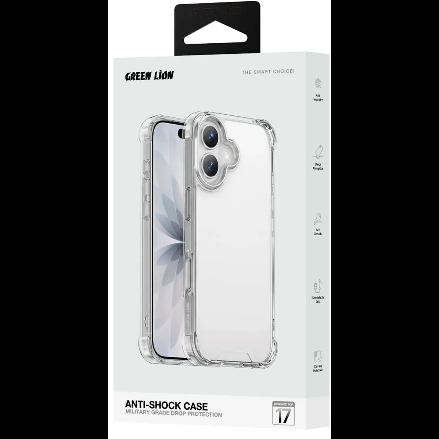 Green Lion iPhone 17 Case - Military-Grade Clear 2