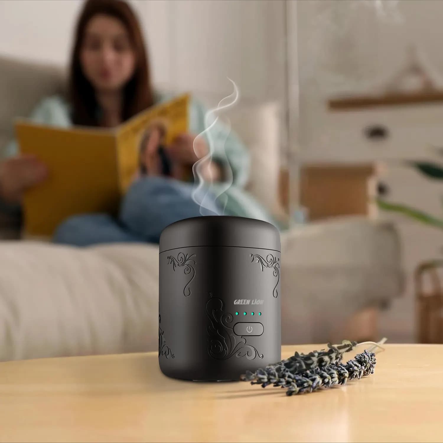 Green Lion Electric Bakhour Burner ASEEL GNASLBAKH - 10W, Black 2