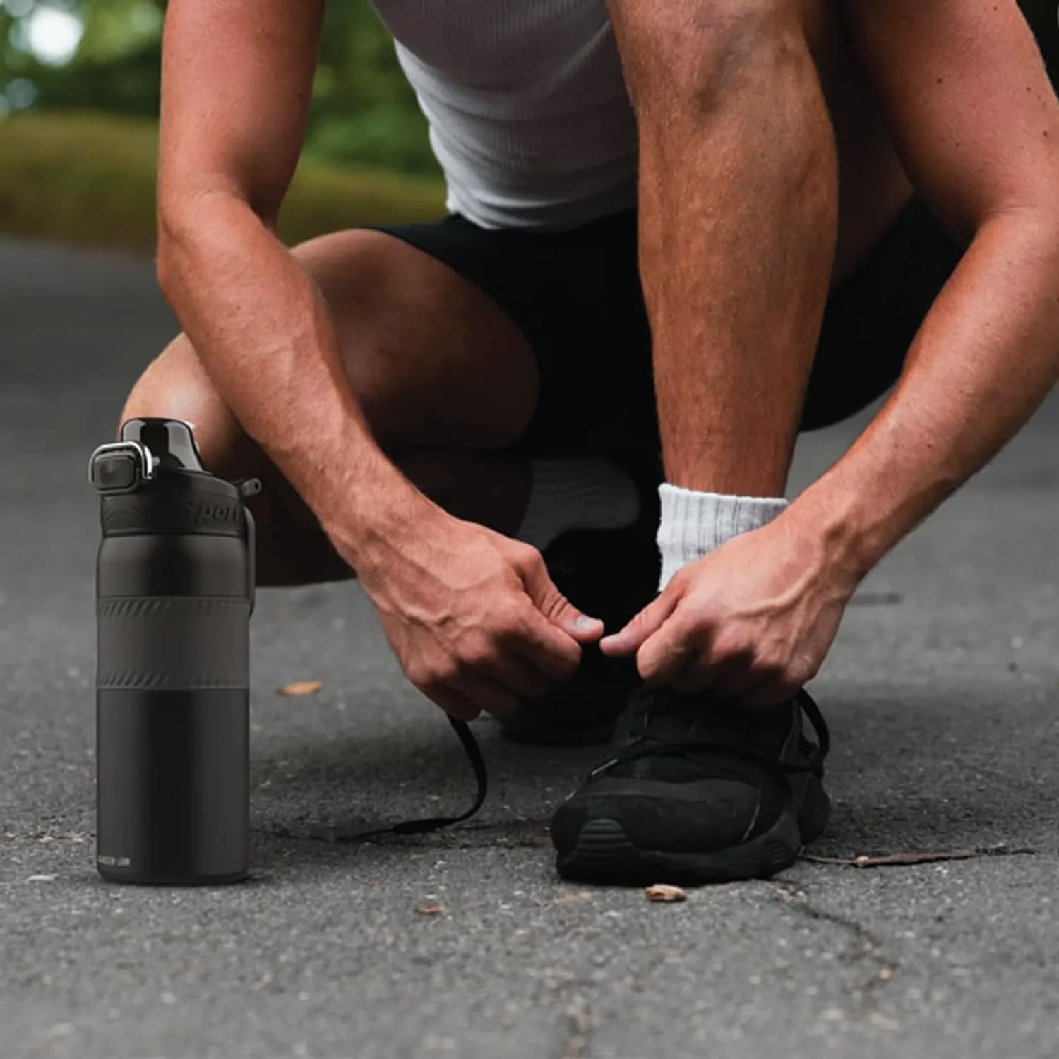 Green Lion Thermal Bottle - Double Wall, 550ml, Black 2