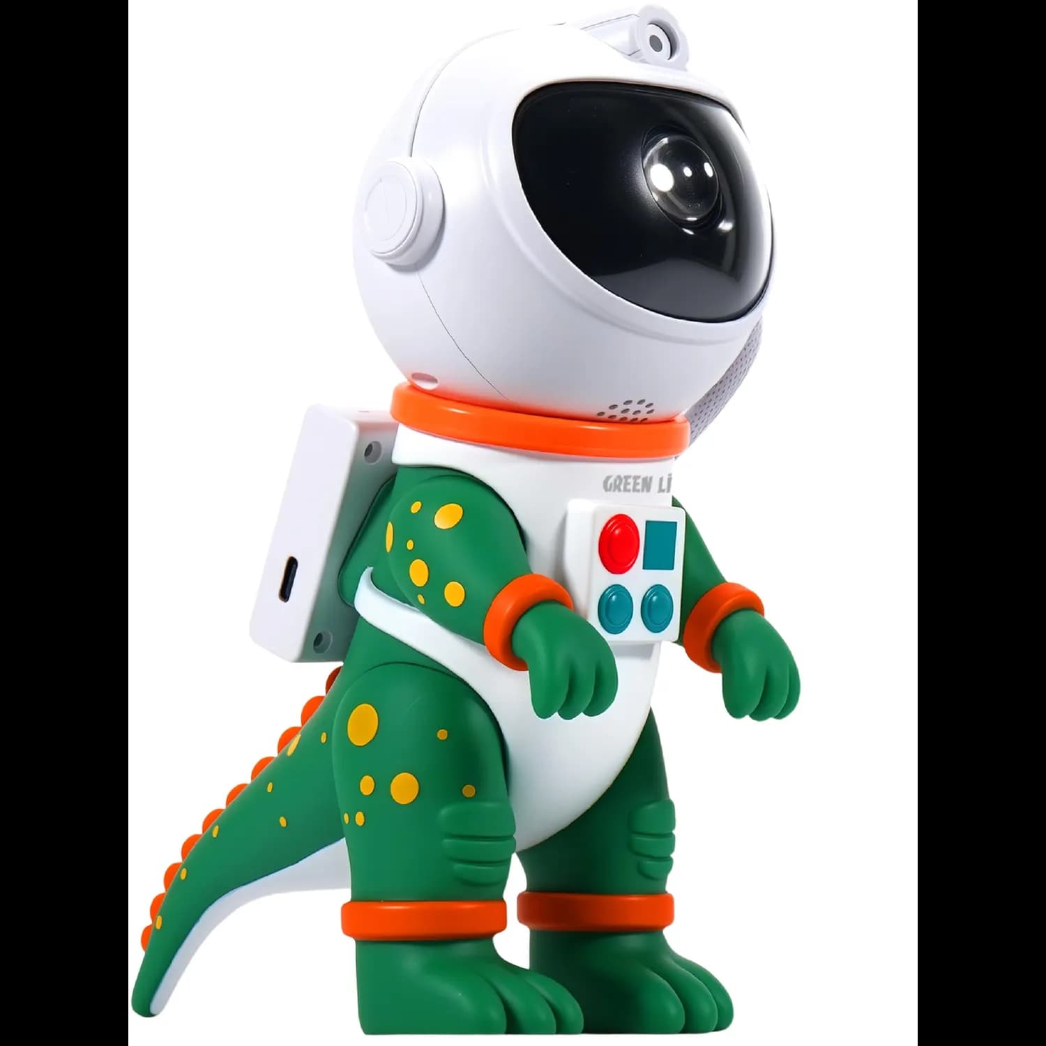 Green Lion Night Light Projector - 360° Galaxy, 8 Colors, Remote, Green 2