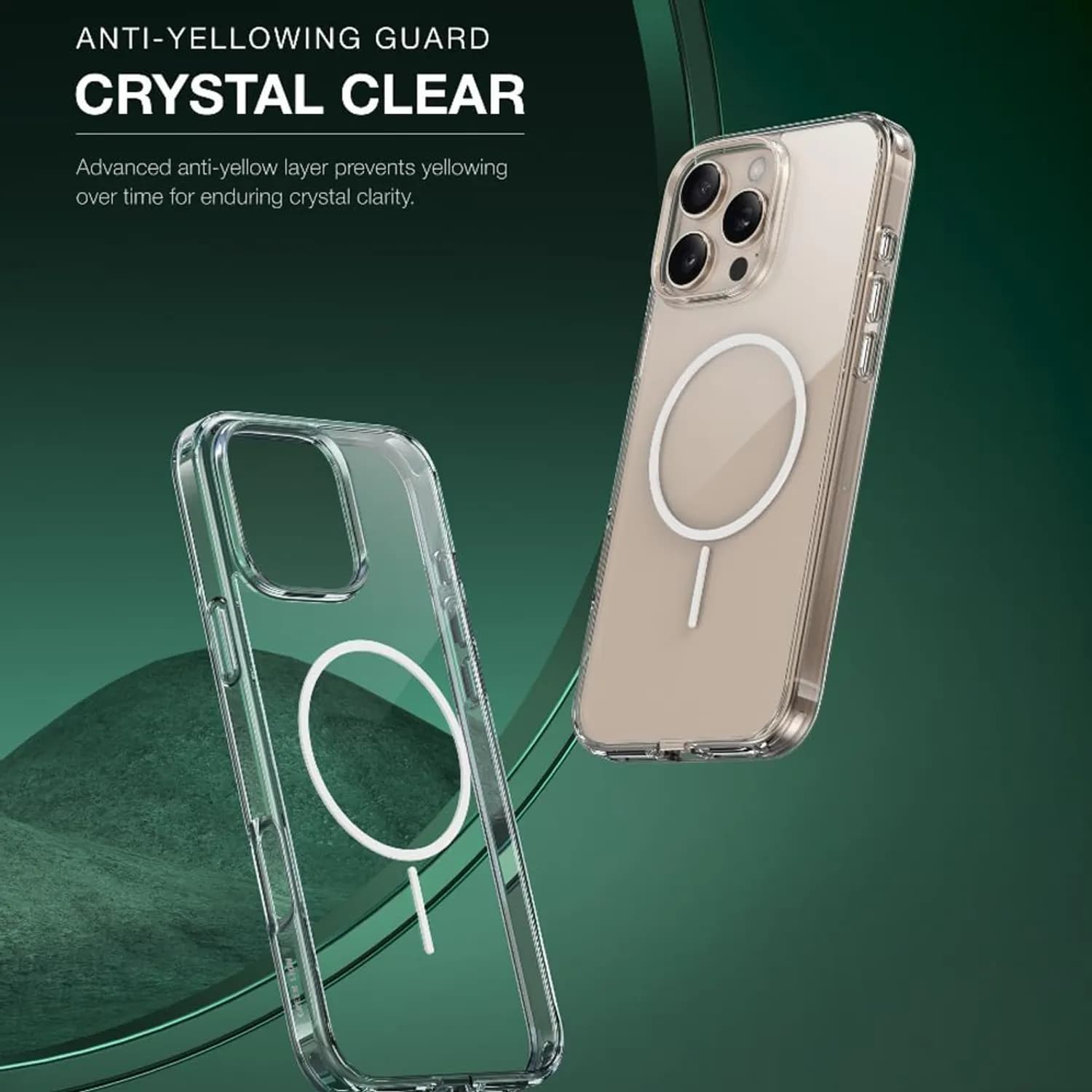 Green Lion Case iPhone 16 Pro - Magsafe Compatible, Clear 5