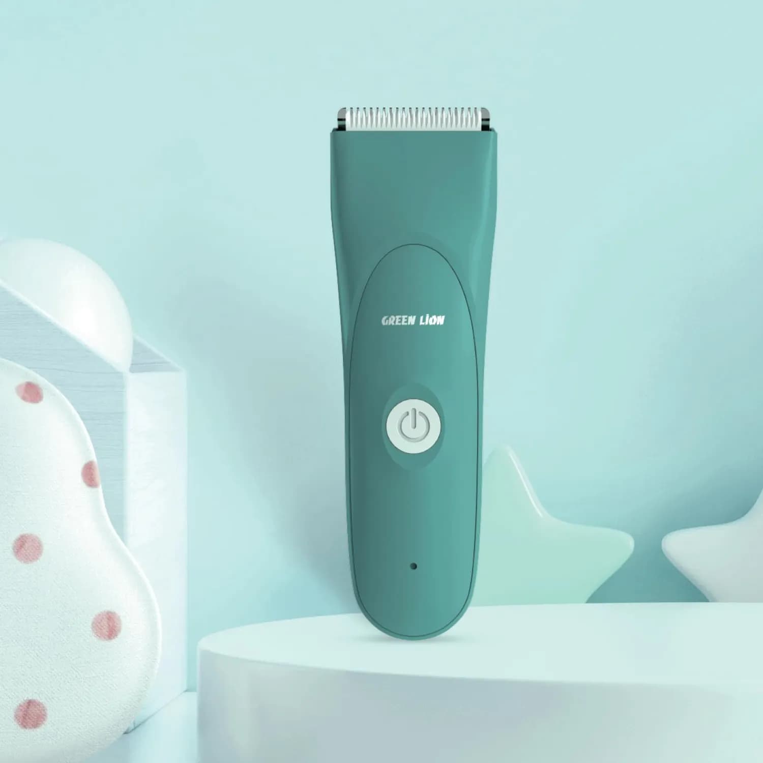 Green Lion Baby Hair Clipper - 600mAh, Cordless, Green 2